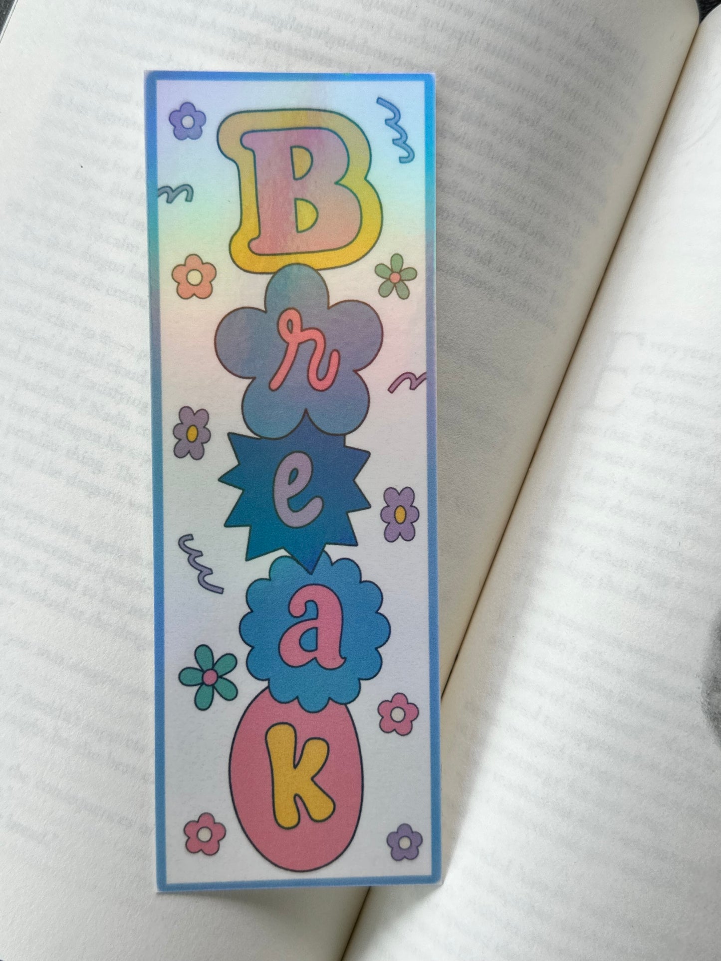 Pause, BRB, Break, Quitter Bookmark Bundle (Holographic) - 4 Pack