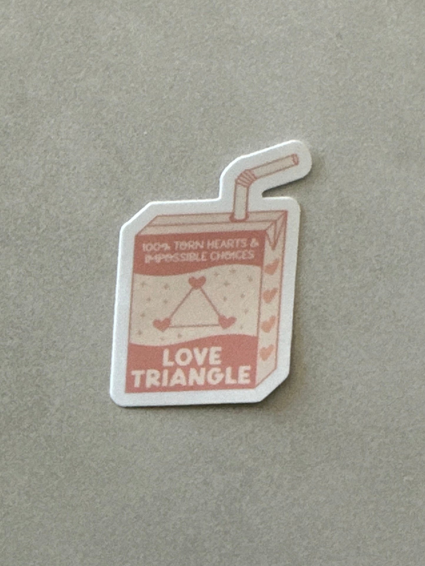Love Triange Trope Juice box - Sticker