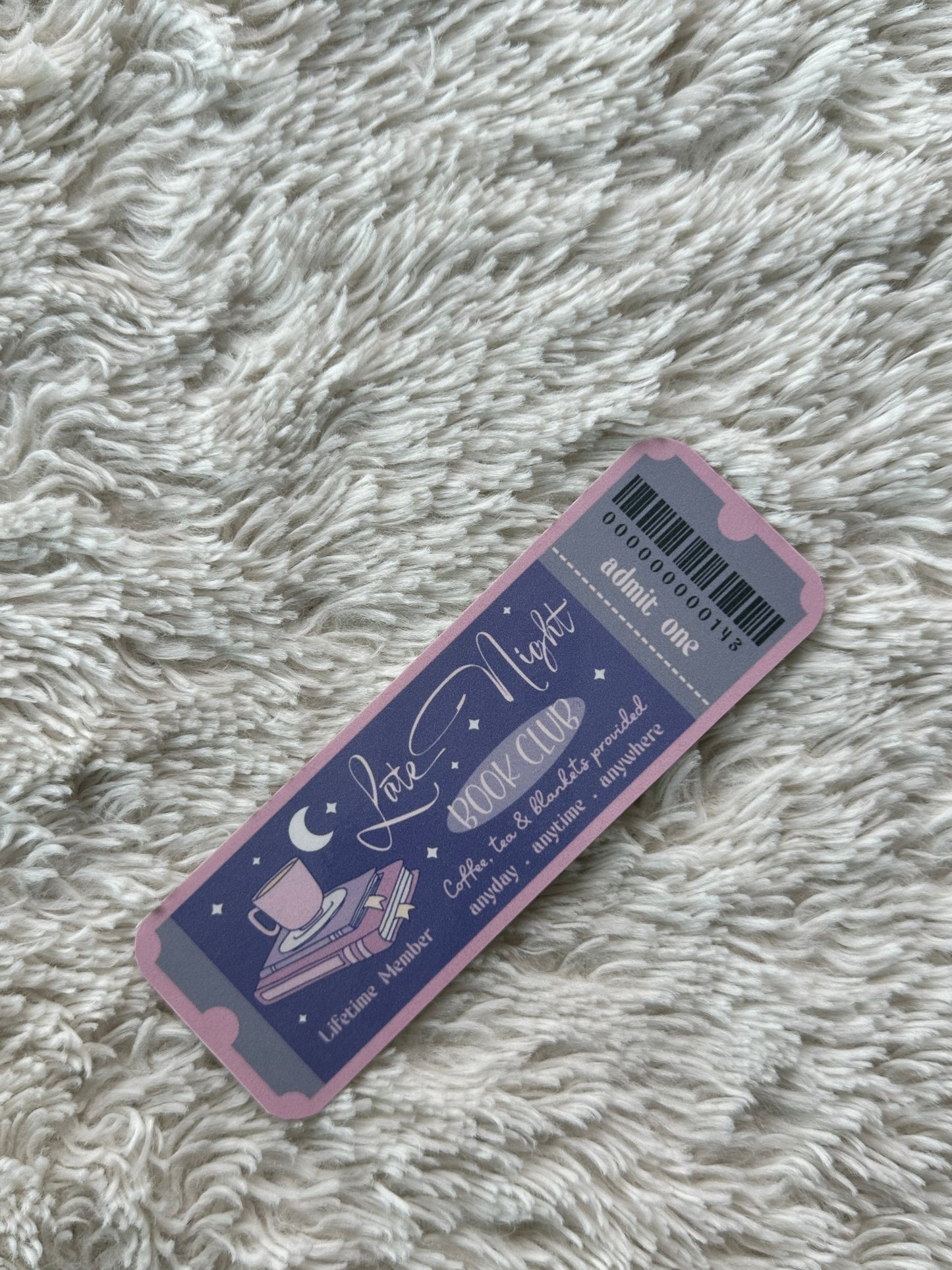 Late Night Book Club - Bookmark (Purple)