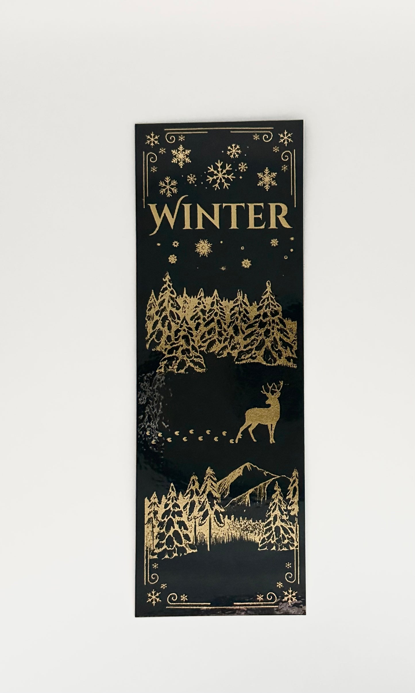 Winter - Foil Bookmark - (Gold)