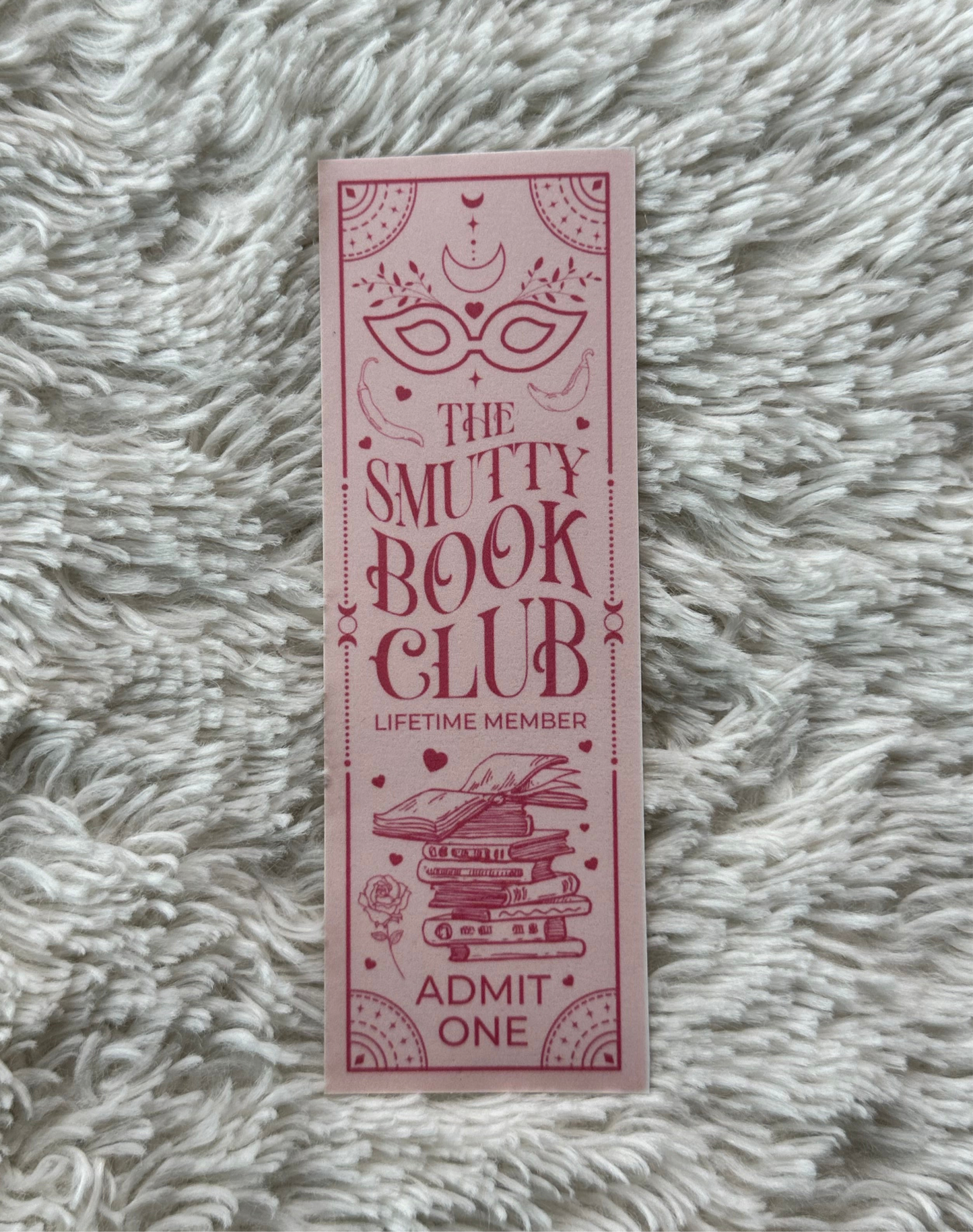 The Smutty Book Club - Bookmark - (Pink)