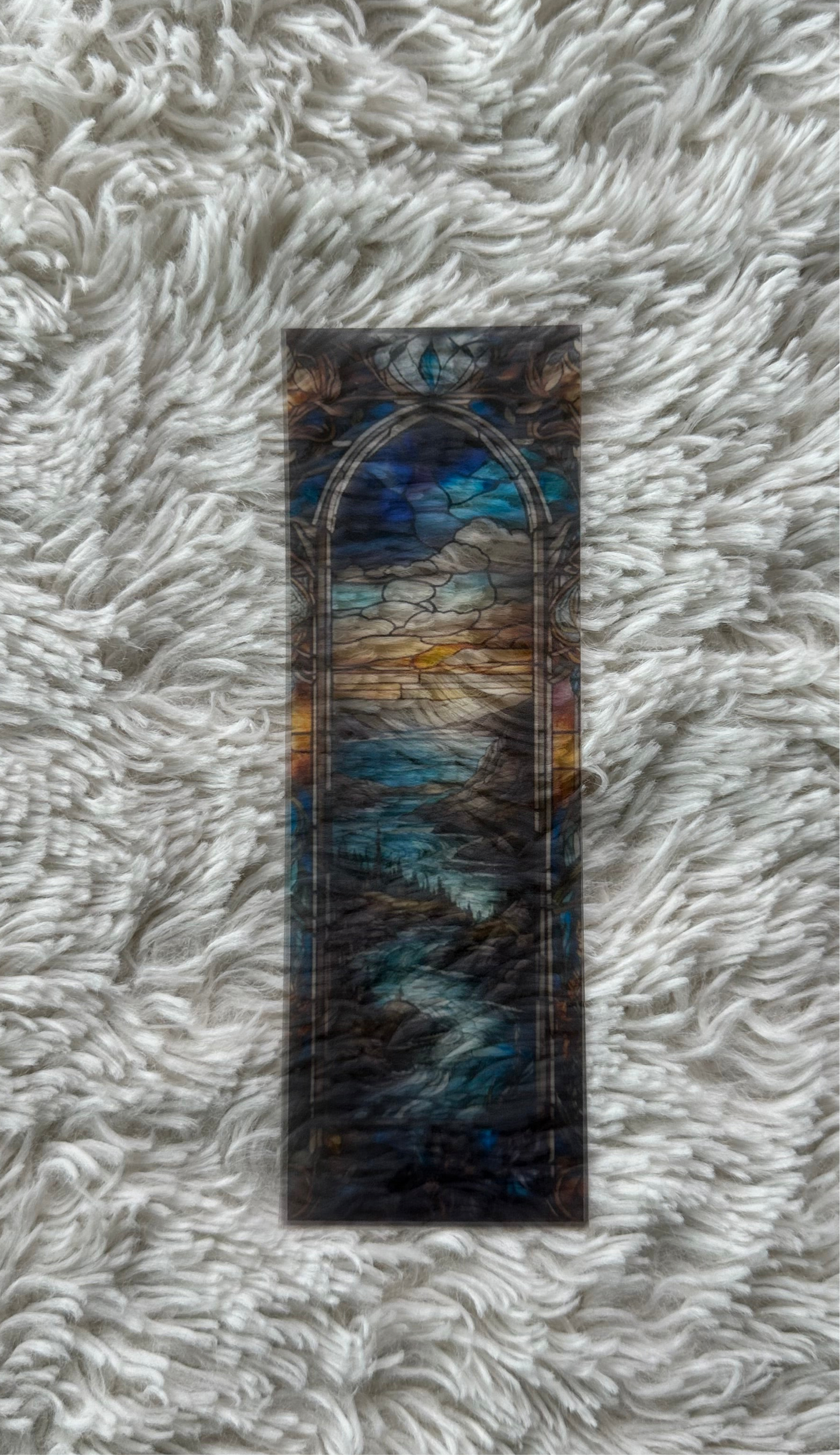 Stained Glass Style Landscape - Bookmark (38)