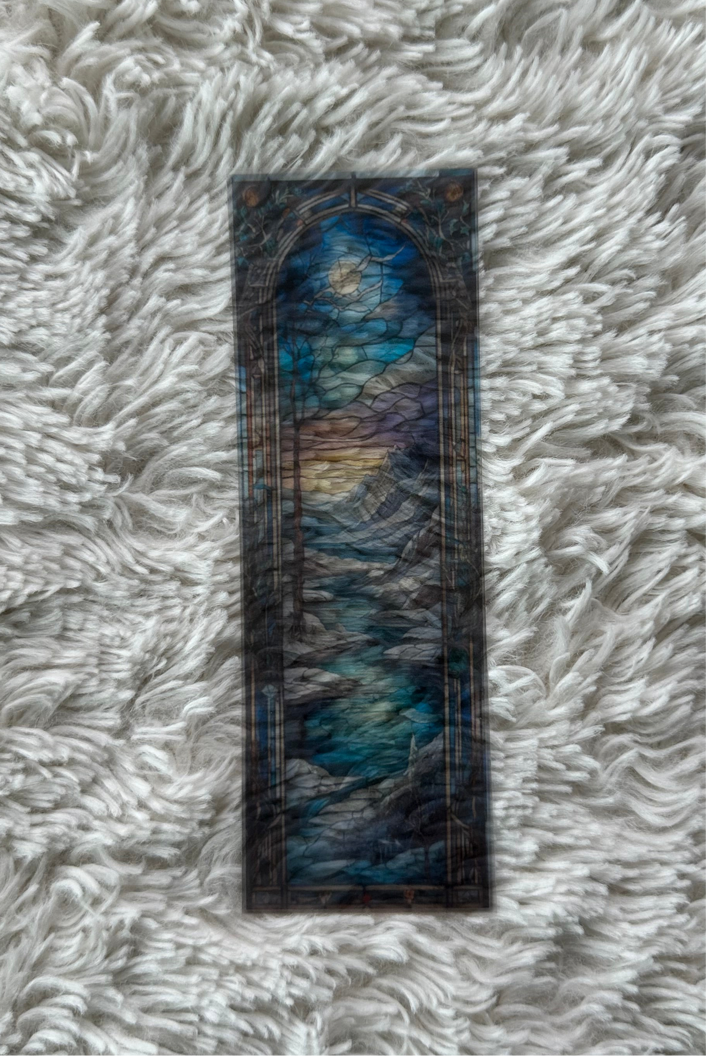 Stained Glass Style Landscape - Bookmark (57)
