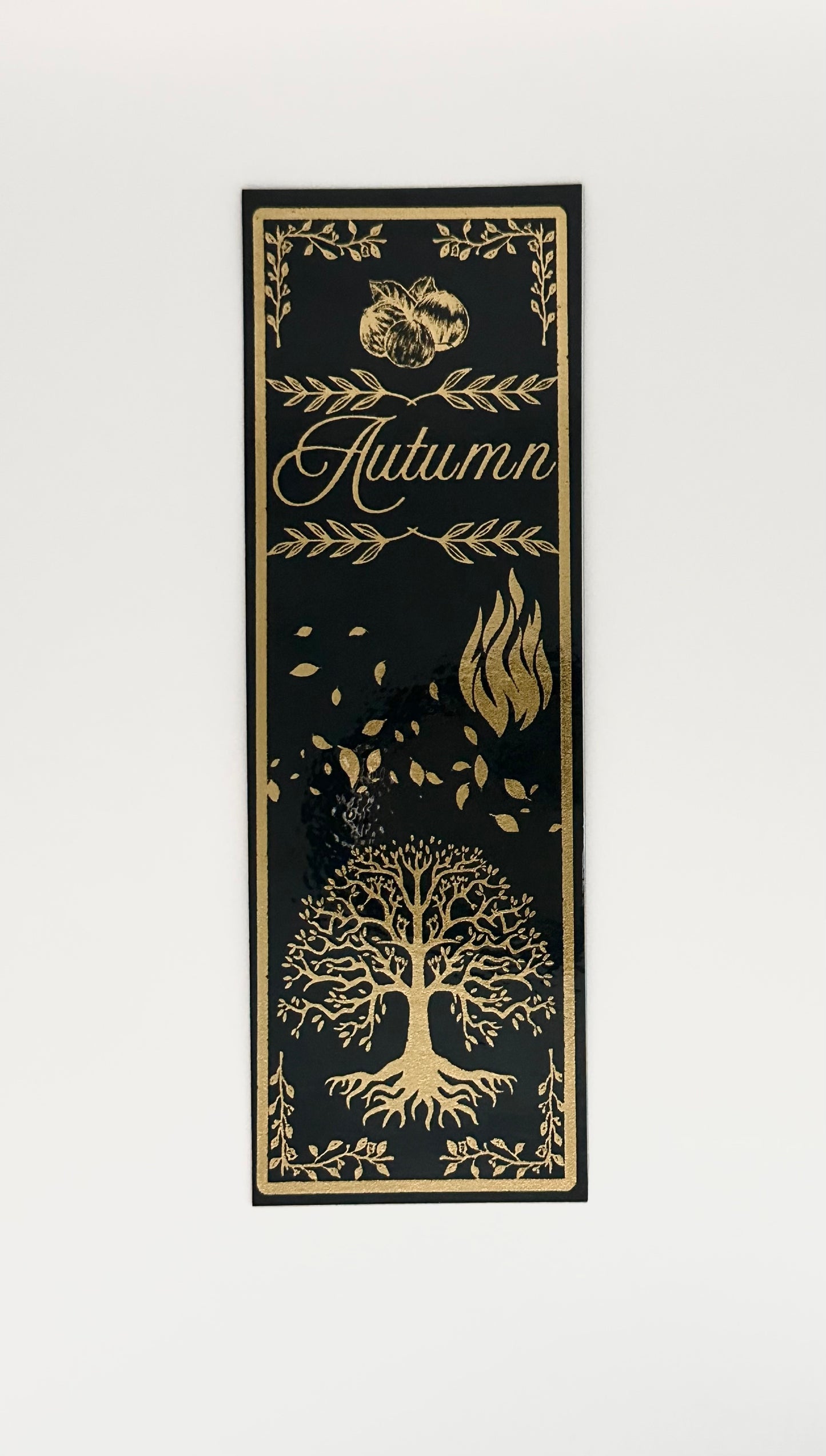 Autumn - Foil Bookmark - (Gold)