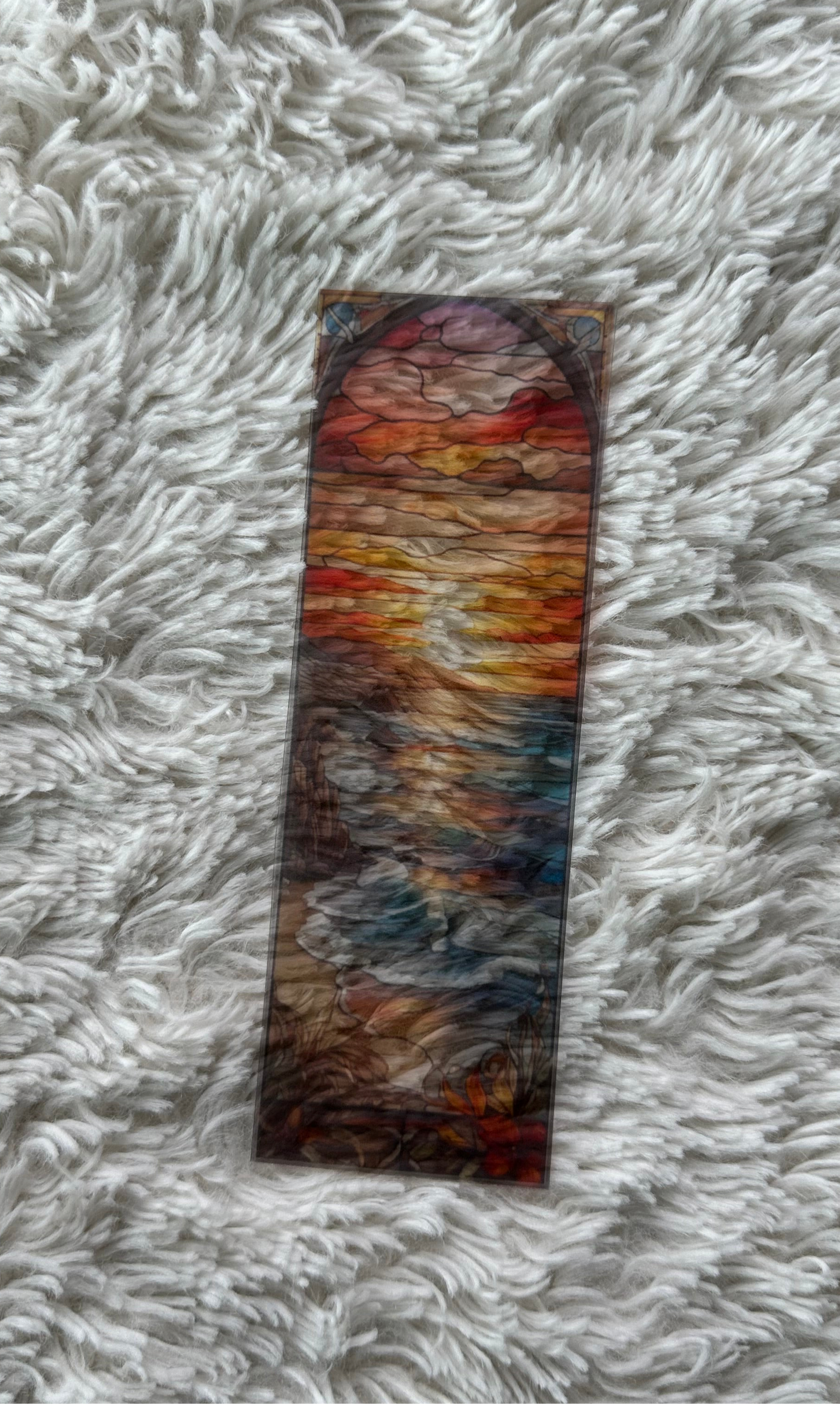 Stained Glass Style Landscape - Bookmark (65)