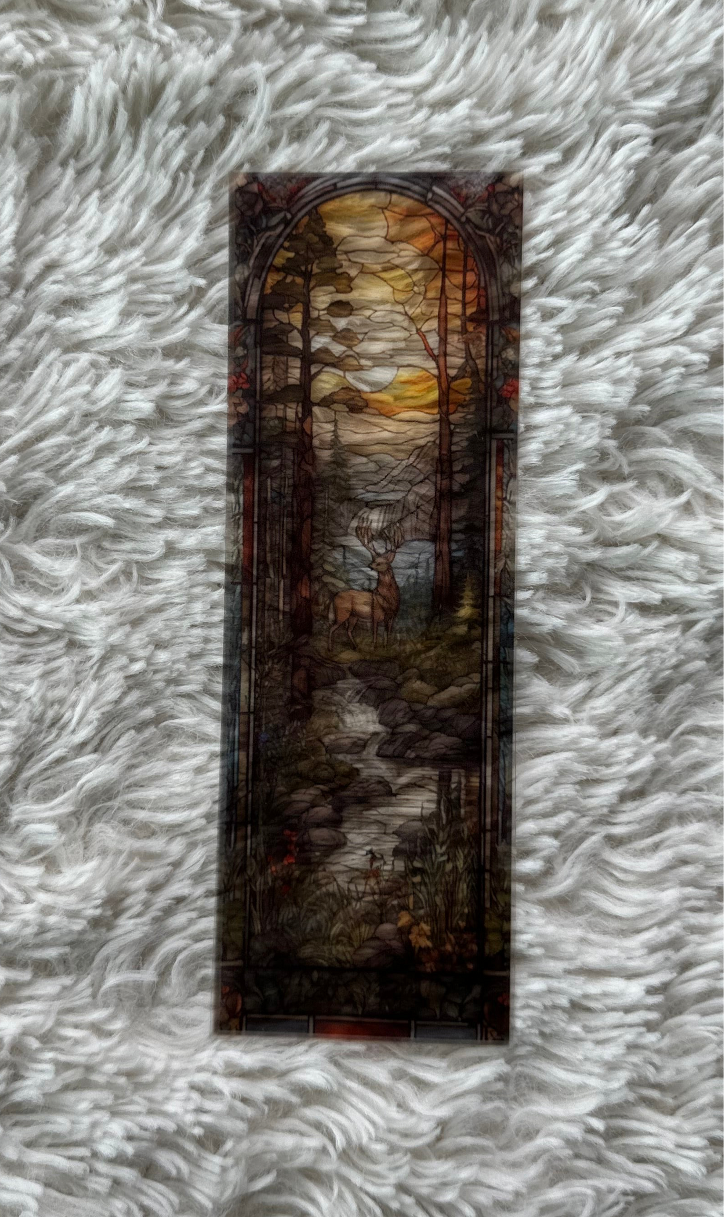 Stained Glass Style Landscape - Bookmark (93)