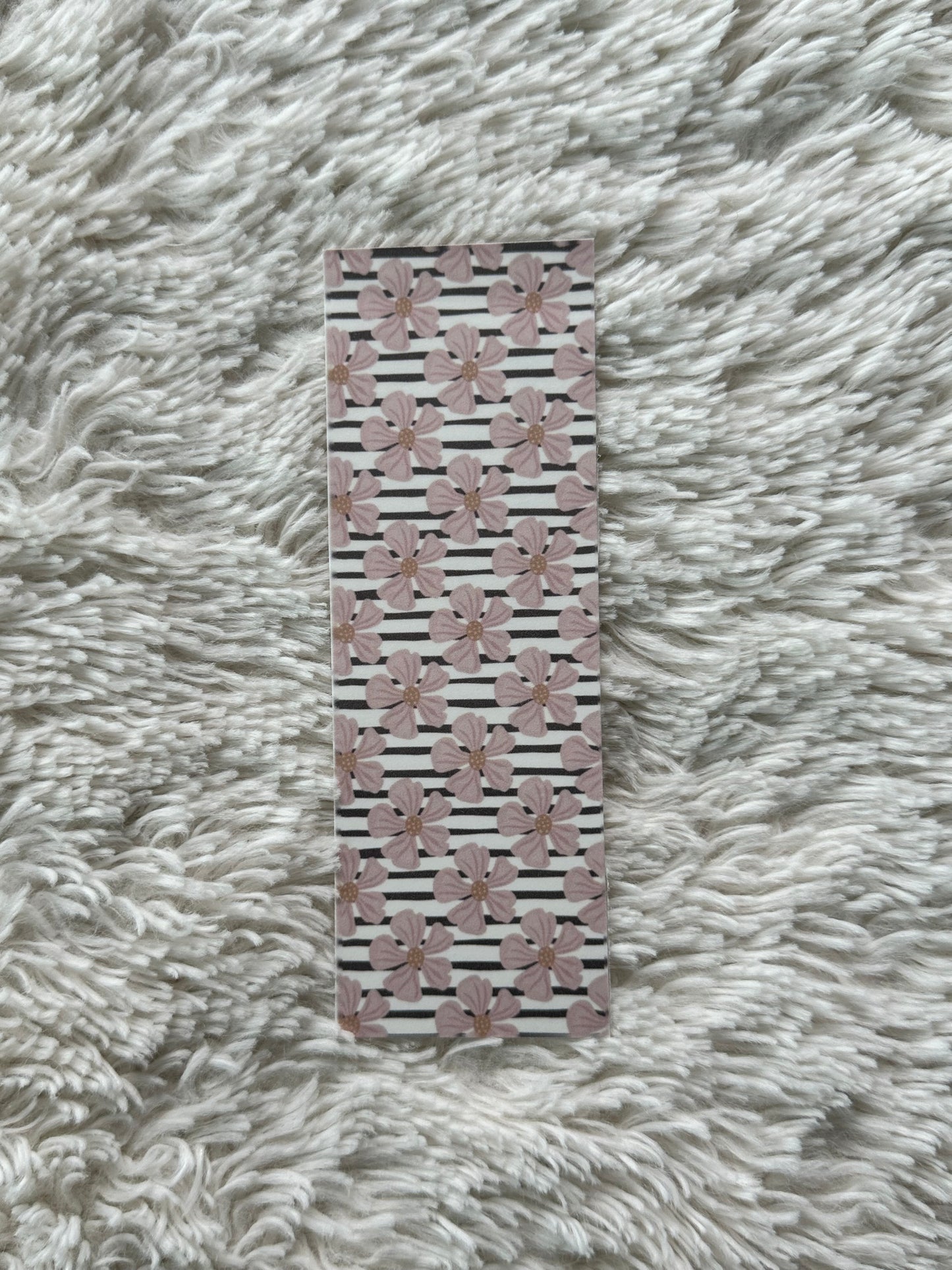 Nude Stripes & Flowers (Bookmark)