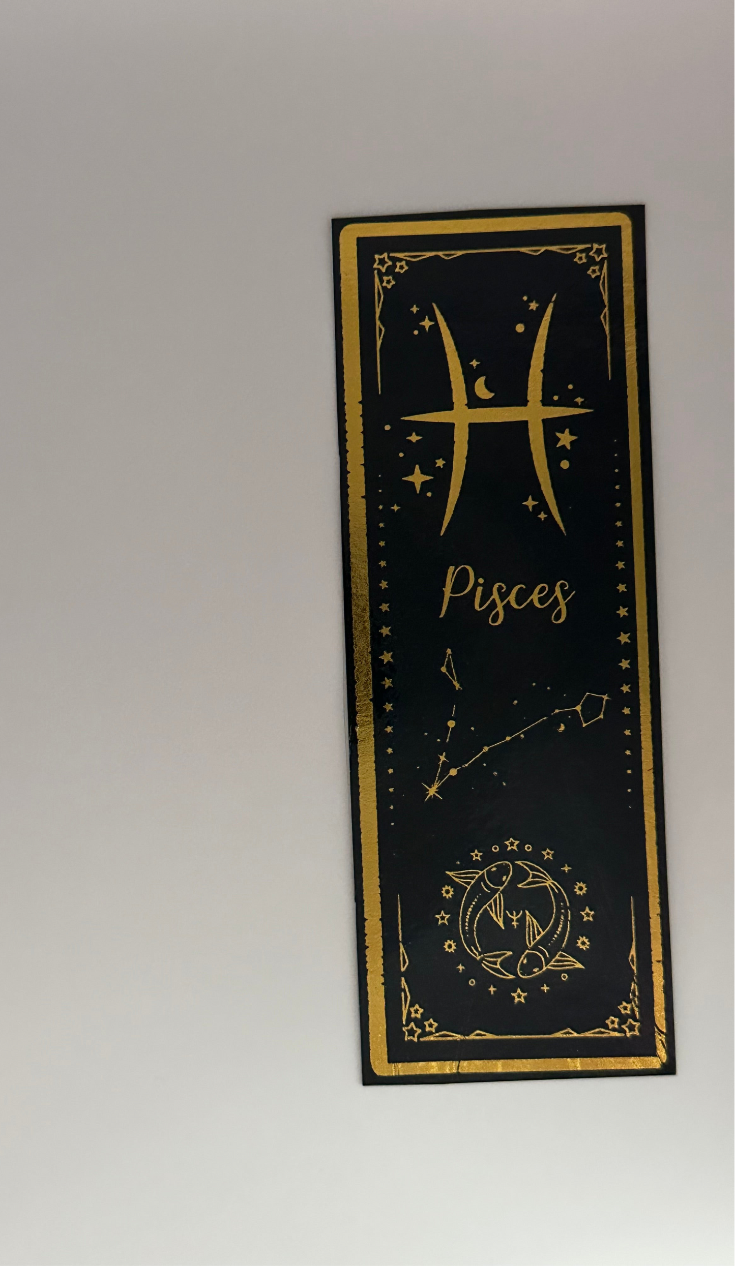 Pisces - Foil Bookmark - (Gold)