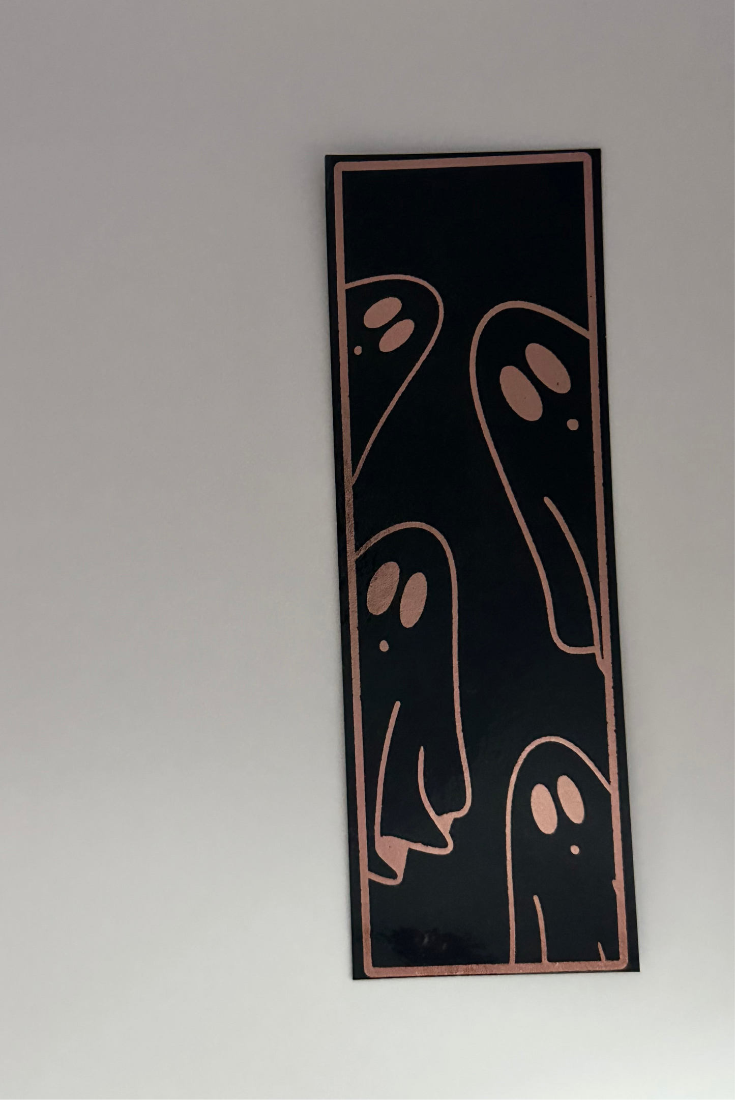 Cute Ghosts - Foil Bookmark - (Rose Gold)