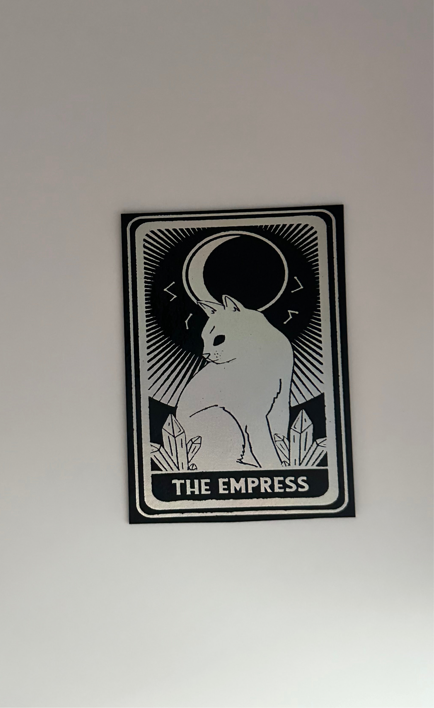 The Empress Tarot Card - Foil Bookmark - (Silver Holographic)