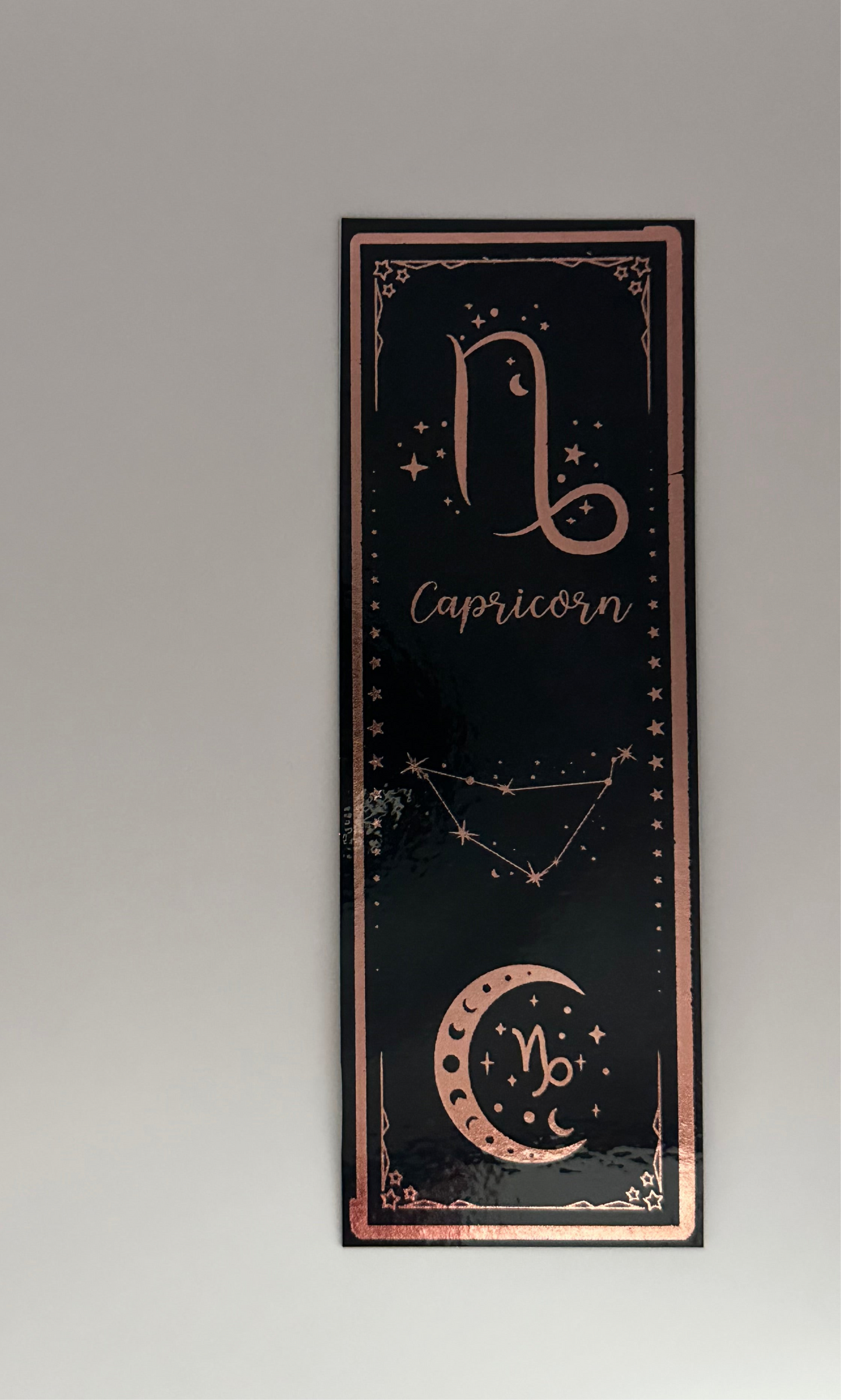 Capricorn - Foil Bookmark - (Rose Gold)