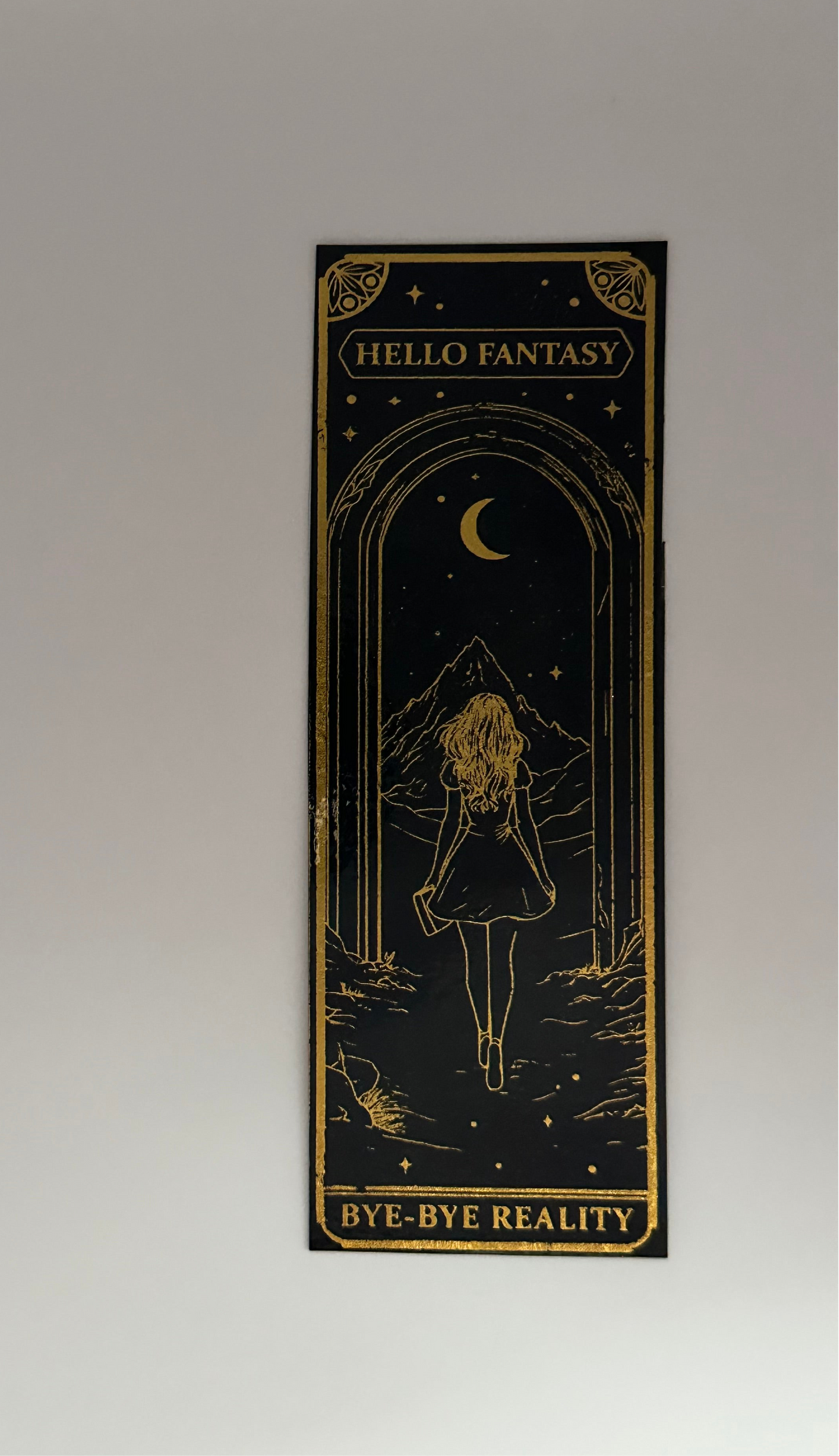 Leaving Reality - Foil Bookmark - (Rose Gold)