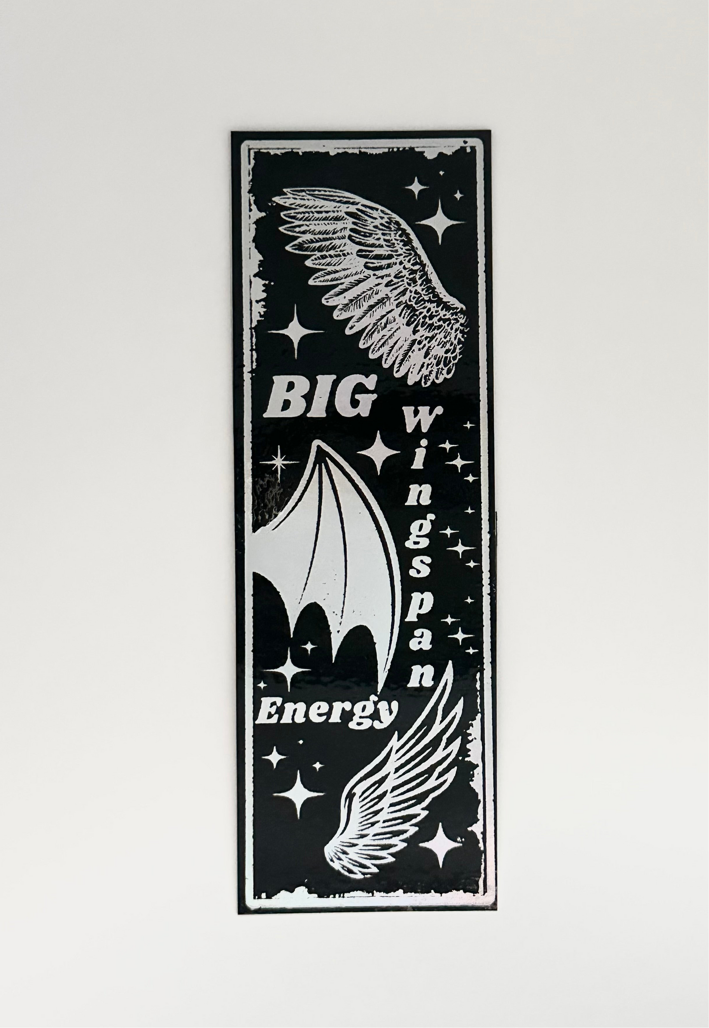 Big Wingspan Energy - Foil Bookmark - (Silver Holographic)