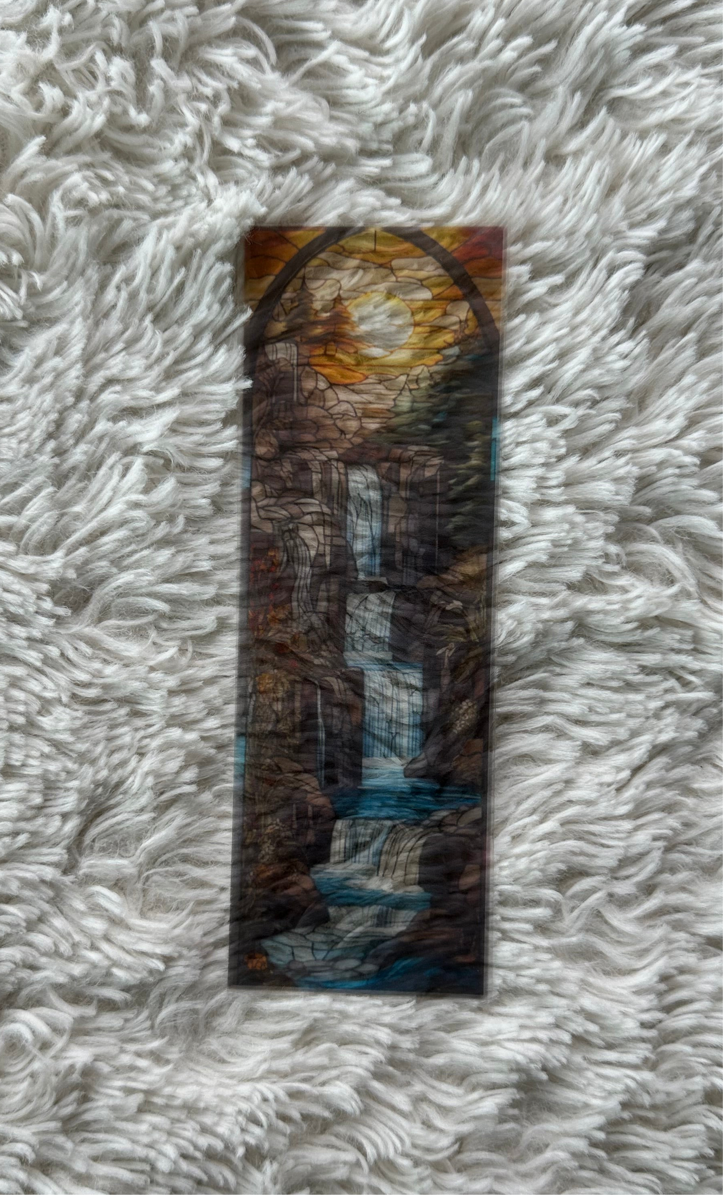 Stained Glass Style Landscape - Bookmark (21)