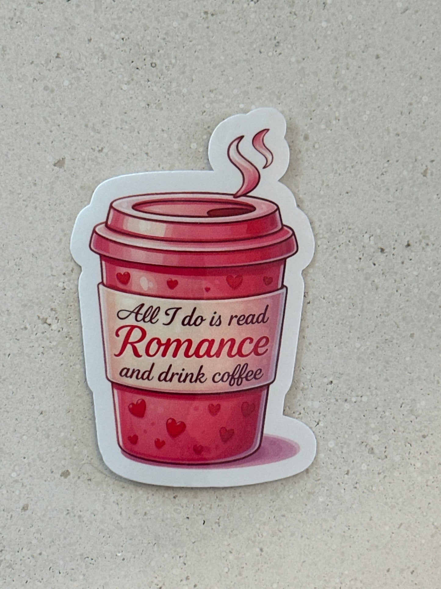 Pink Romance Coffee - Sticker