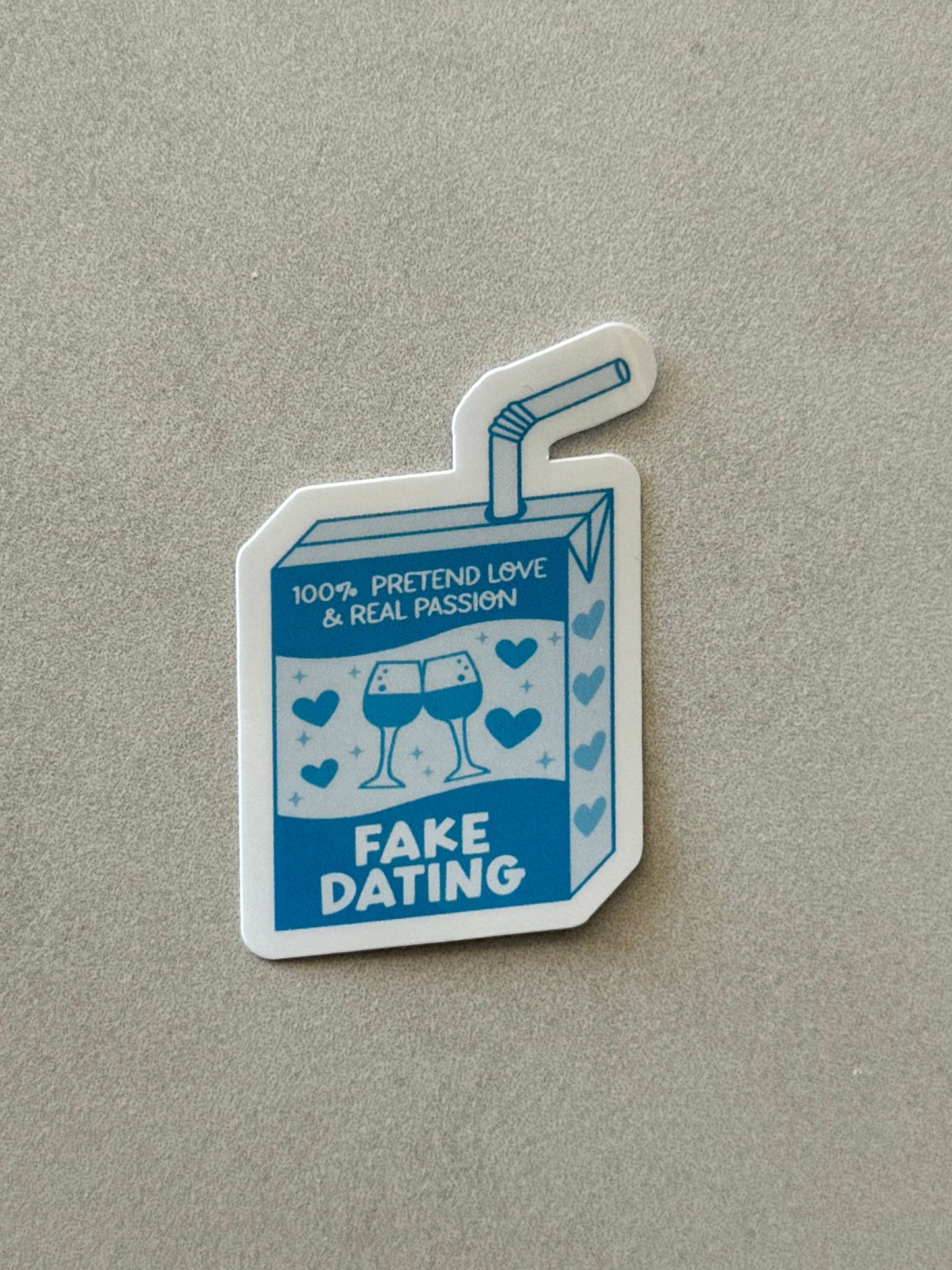 Fake Dating Trope Juice box - Sticker