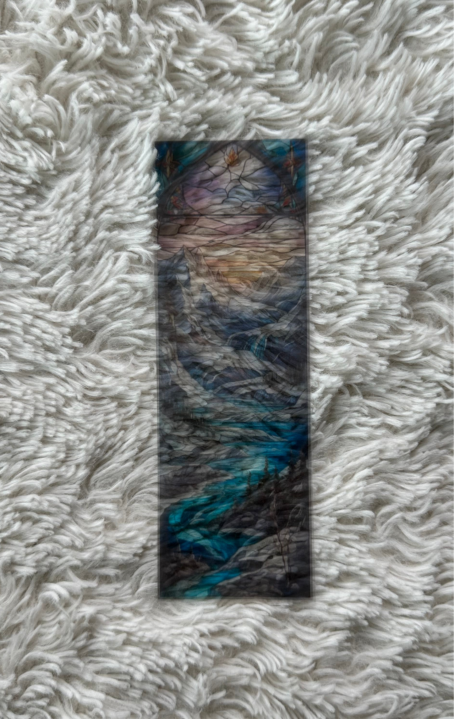 Stained Glass Style Landscape - Bookmark (9)