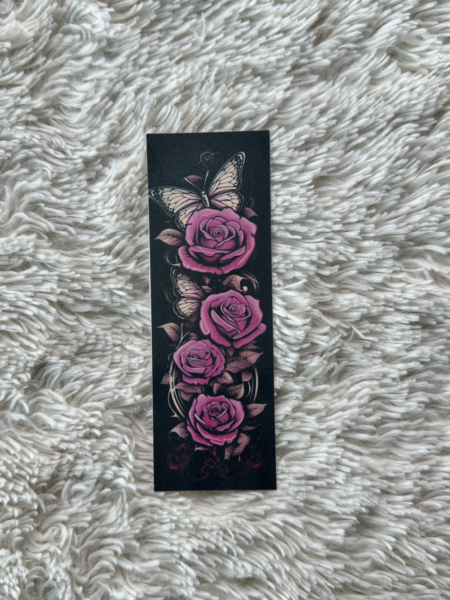 Purple Roses & Butterflies - Bookmark (5)