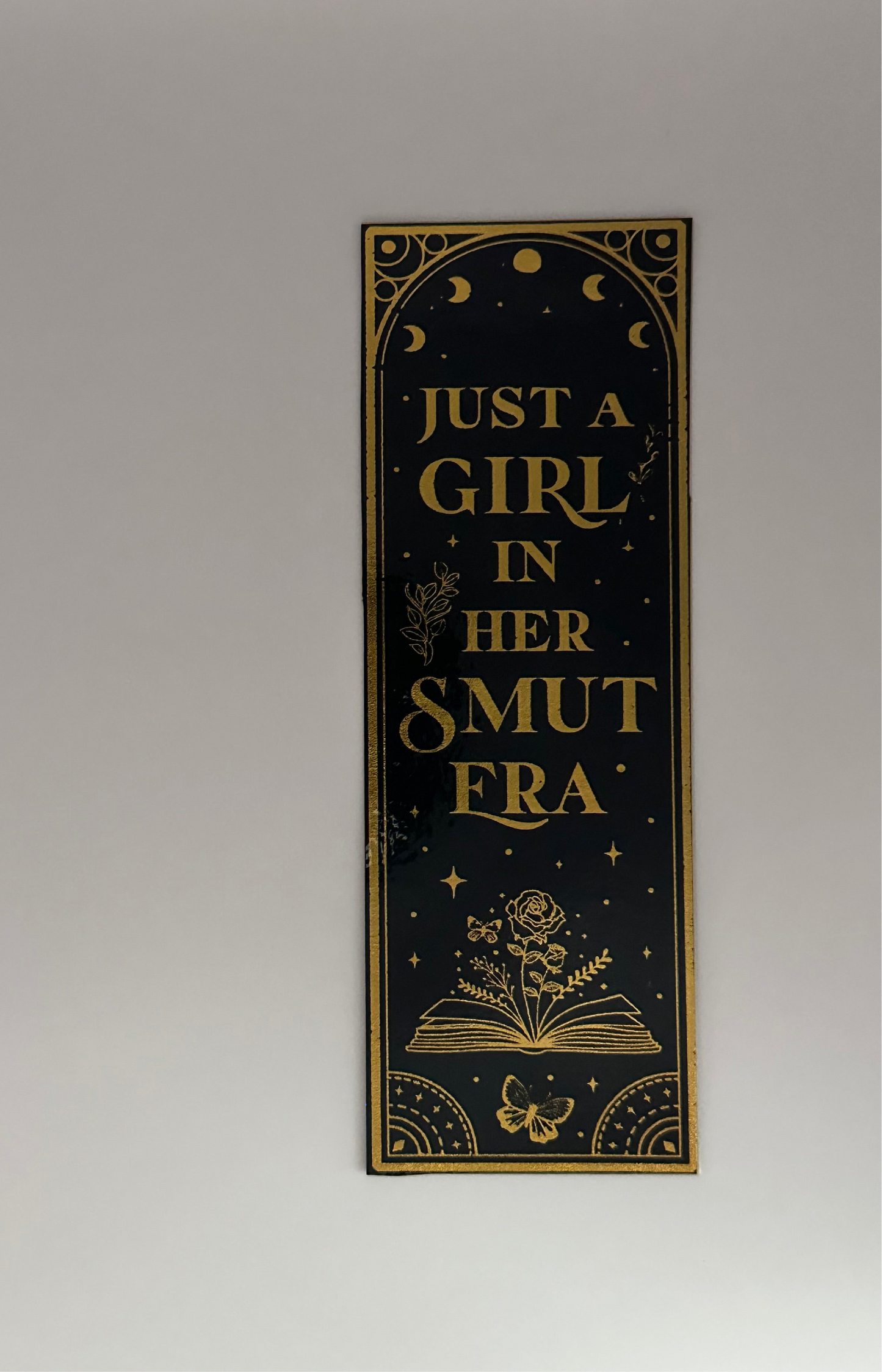 Just A Girl - Foil Bookmark - (Gold)