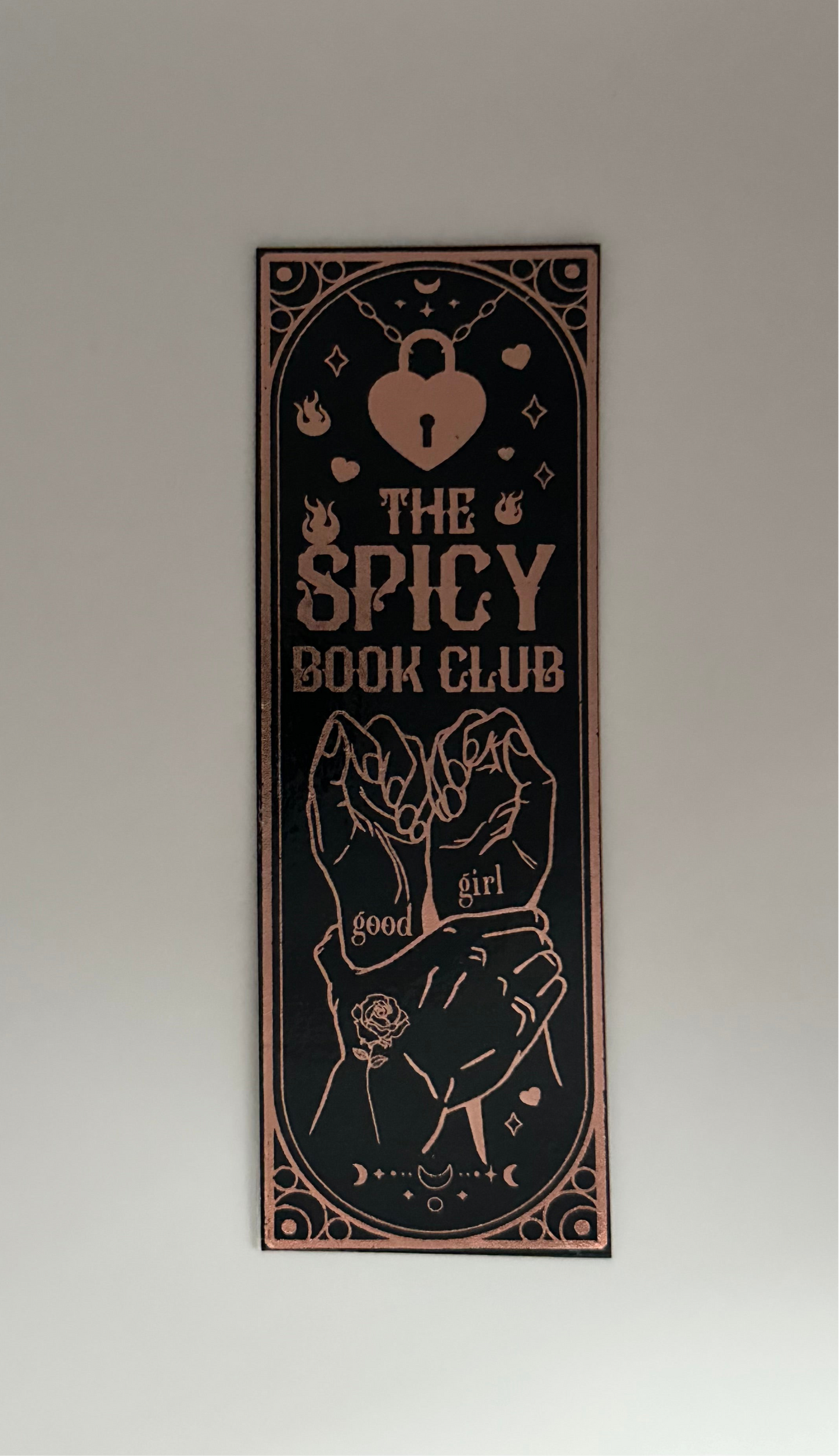 Spicy Book Club - Foil Bookmark - (Rose Gold)