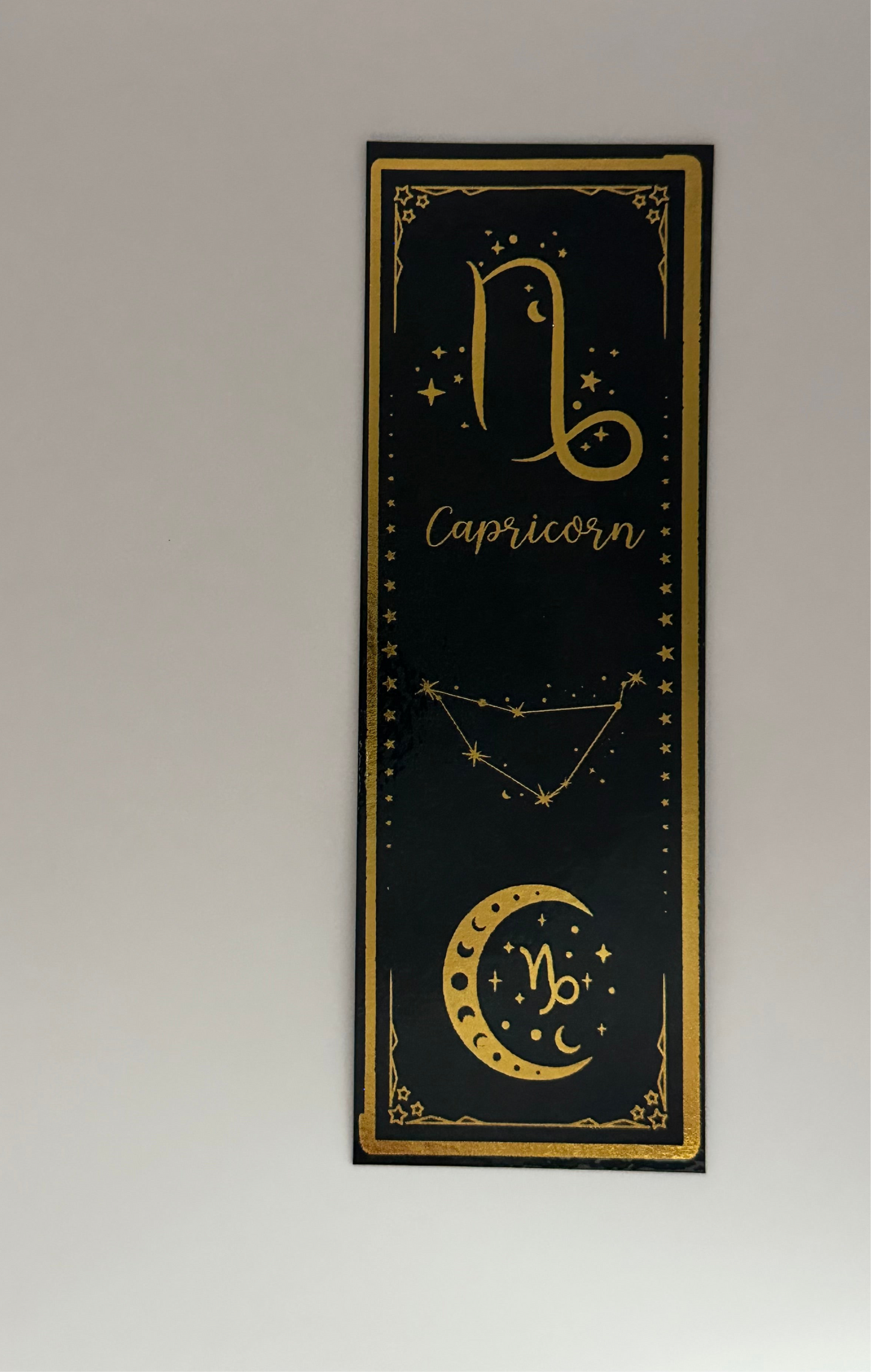 Capricorn - Foil Bookmark - (Gold)