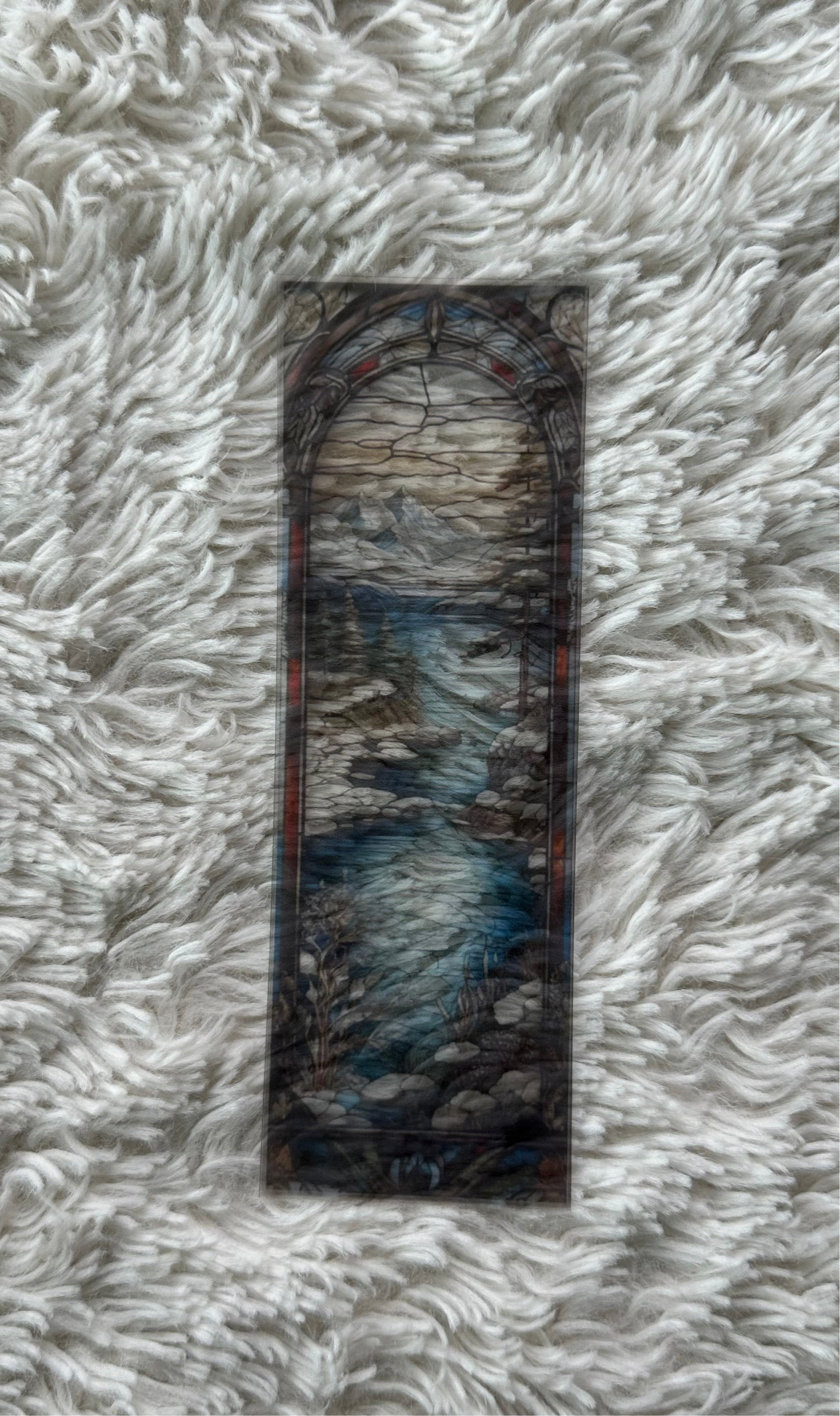 Stained Glass Style Landscape - Bookmark (55)