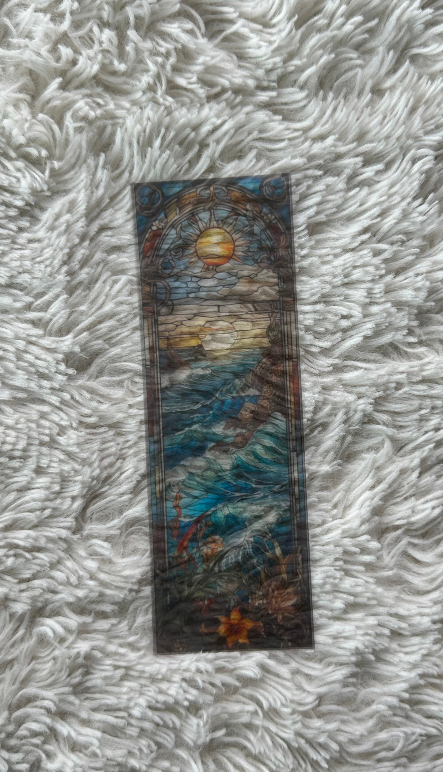 Stained Glass Style Landscape - Bookmark (47)