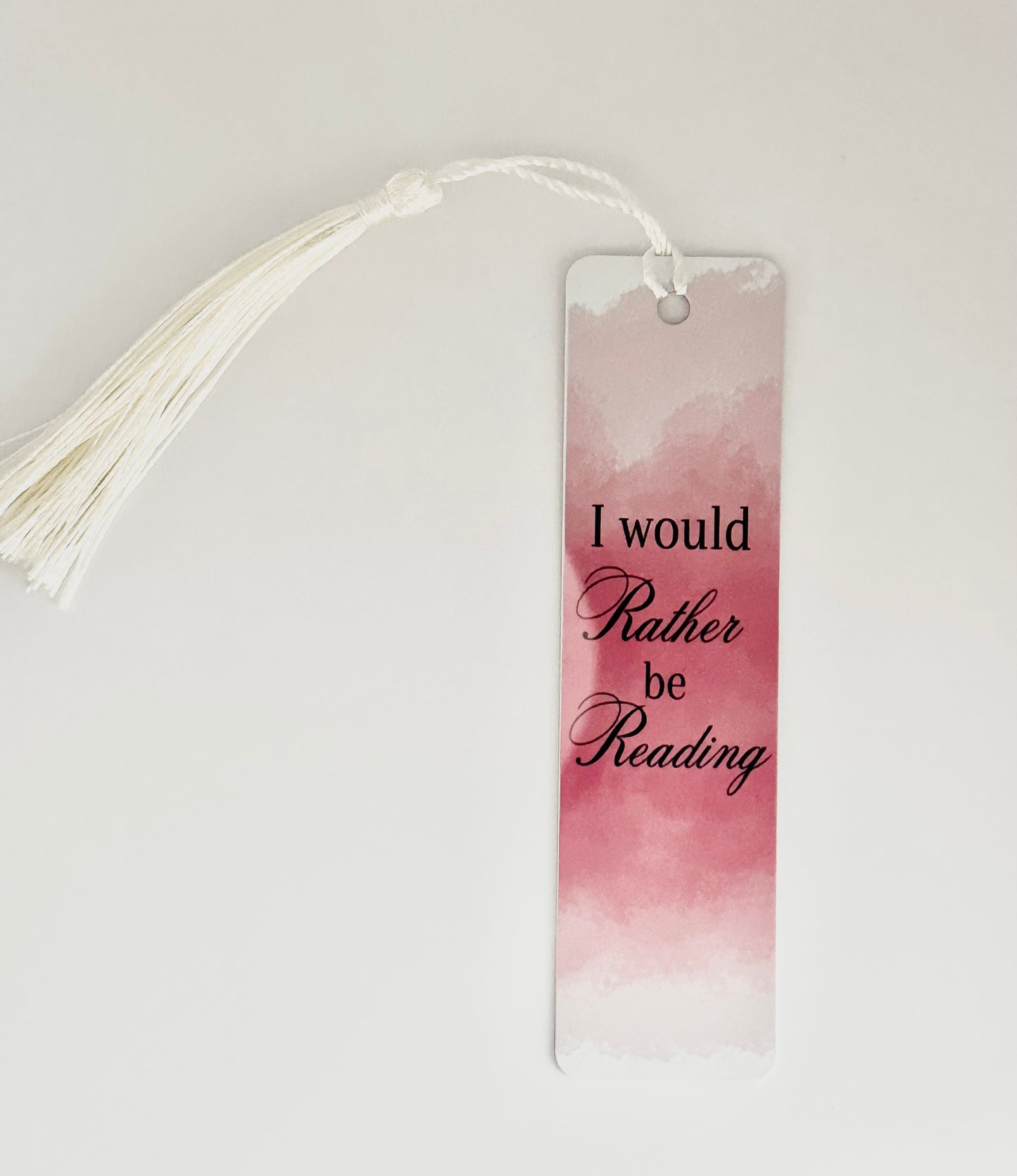 I Would Rather Be Reading - Metal Bookmark
