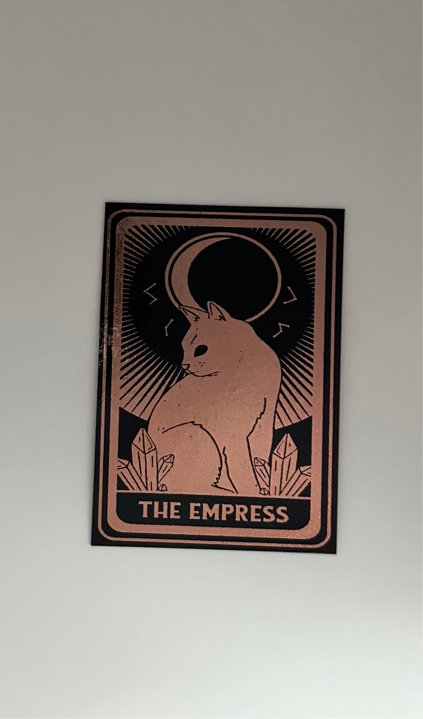 The Empress Tarot Card - Foil Bookmark - (Rose Gold)