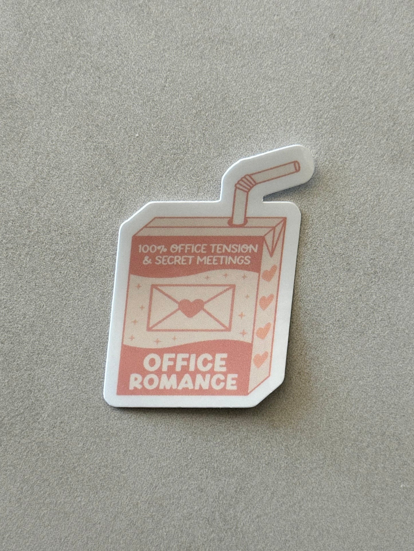 Office Romance Trope Juice box - Sticker