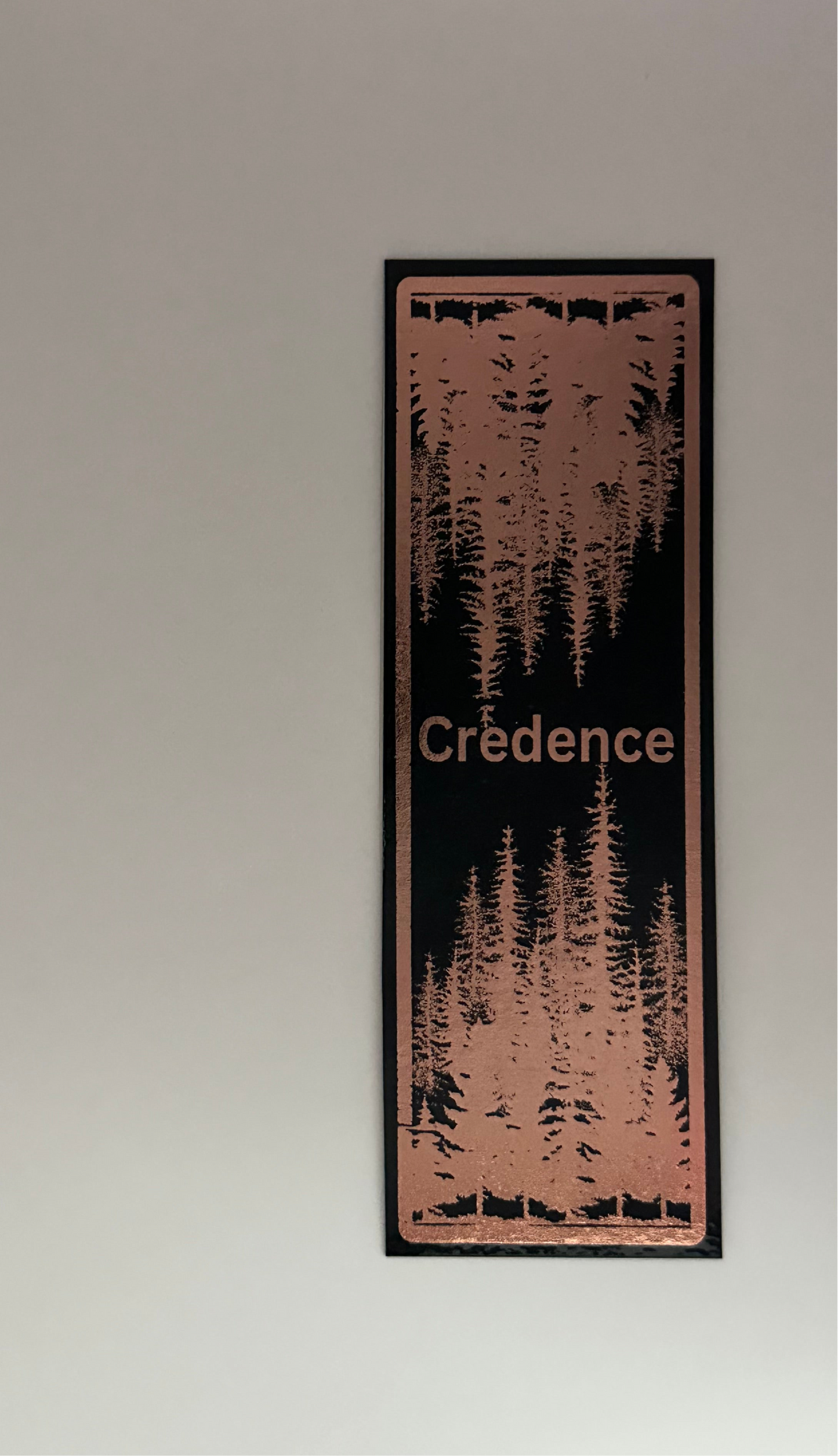 Credence - Foil Bookmark - (Rose Gold)