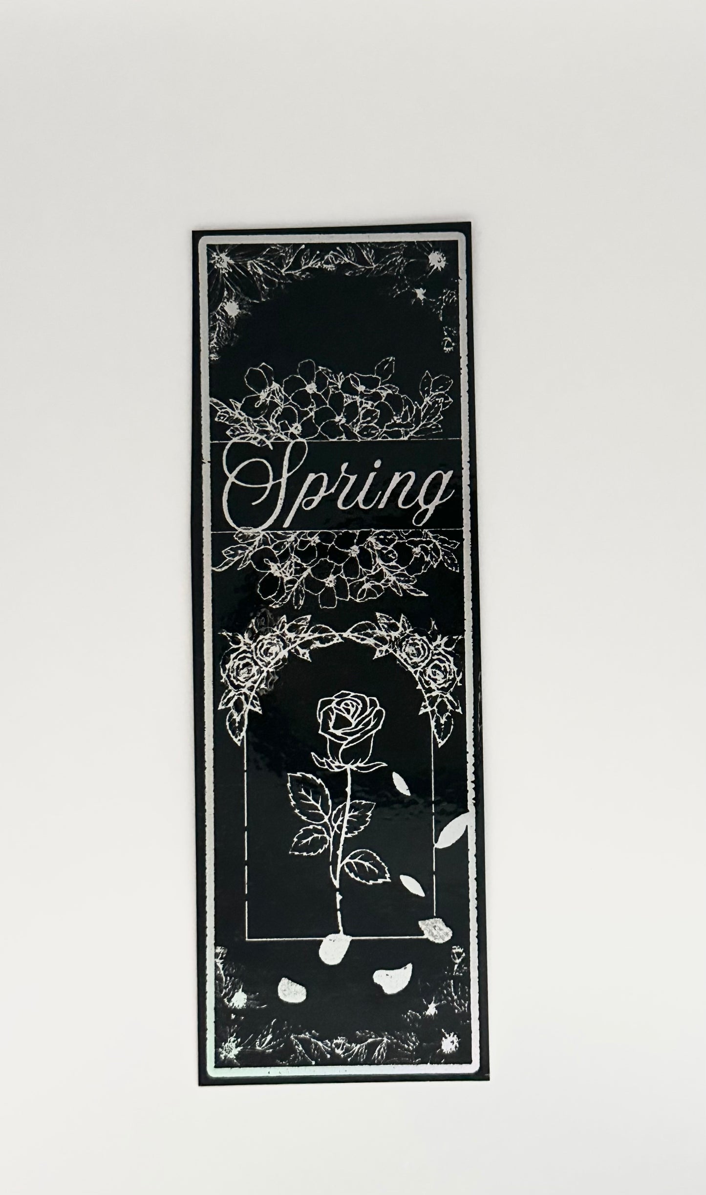 Spring - Foil Bookmark - (Silver Holographic)