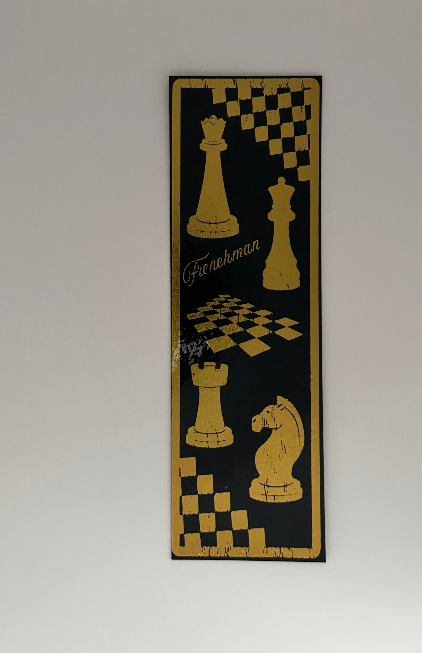 Frenchman - Foil Bookmark - (Gold)