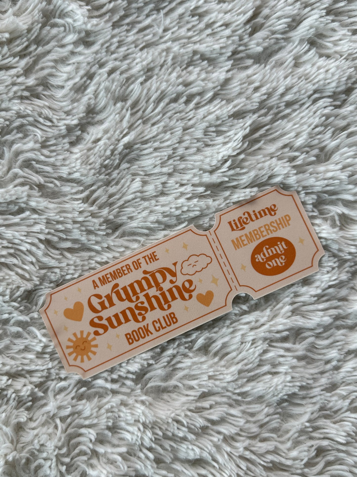 Grumpy Sunshine Book Club - Bookmark