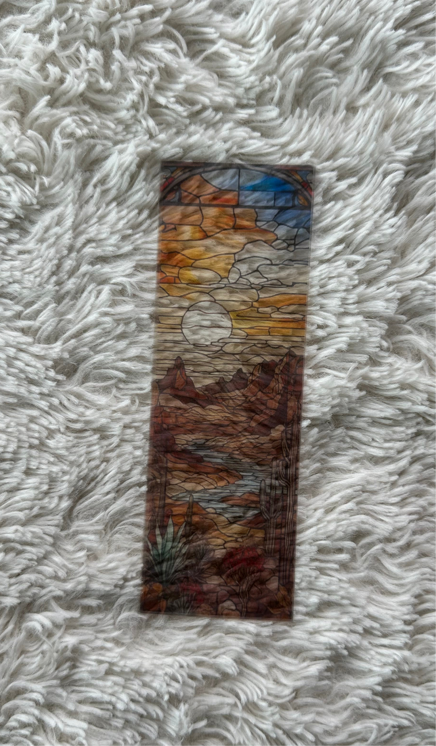 Stained Glass Style Landscape - Bookmark (12)