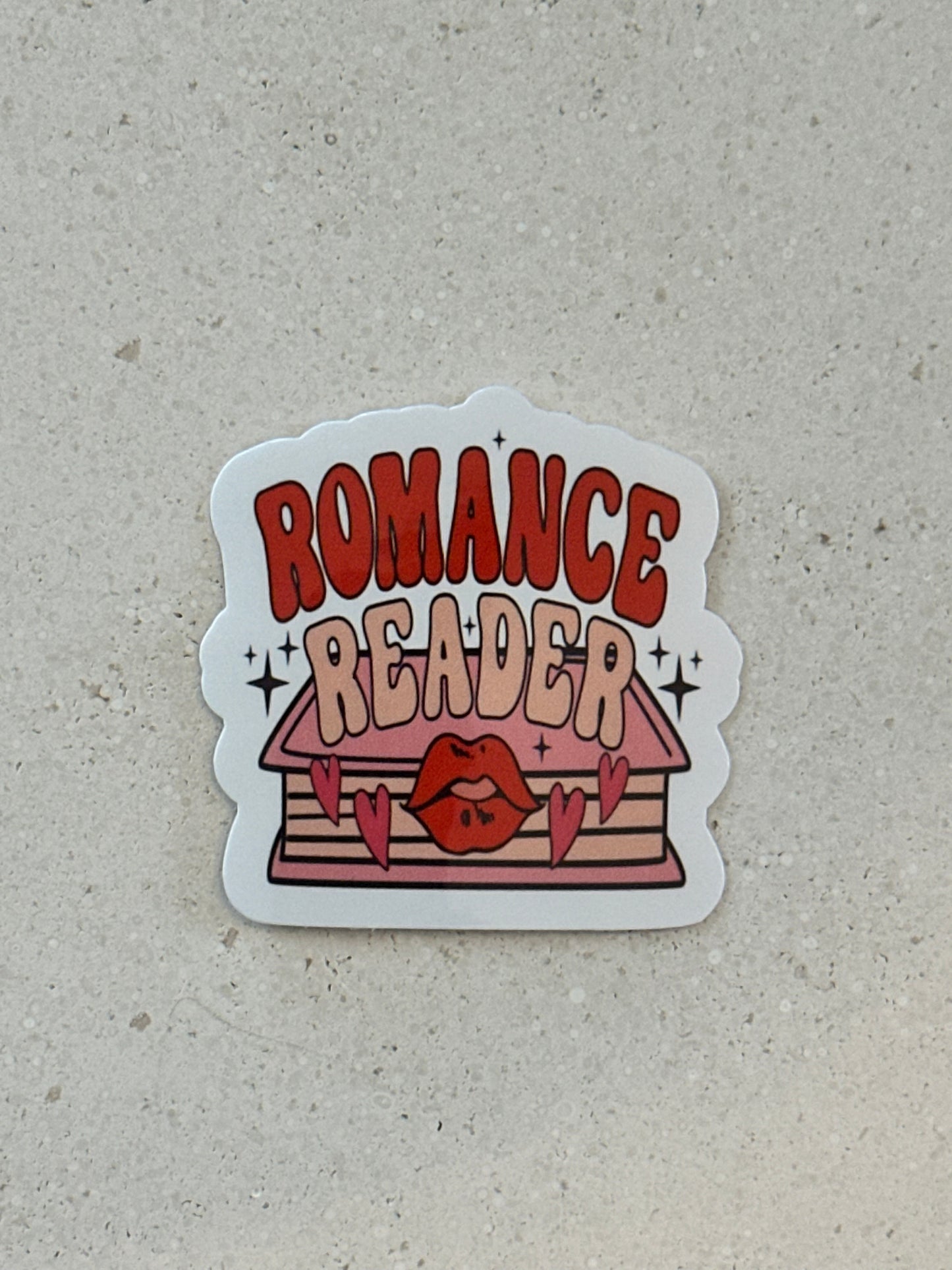 Romance Reader Lips & Hearts - Sticker
