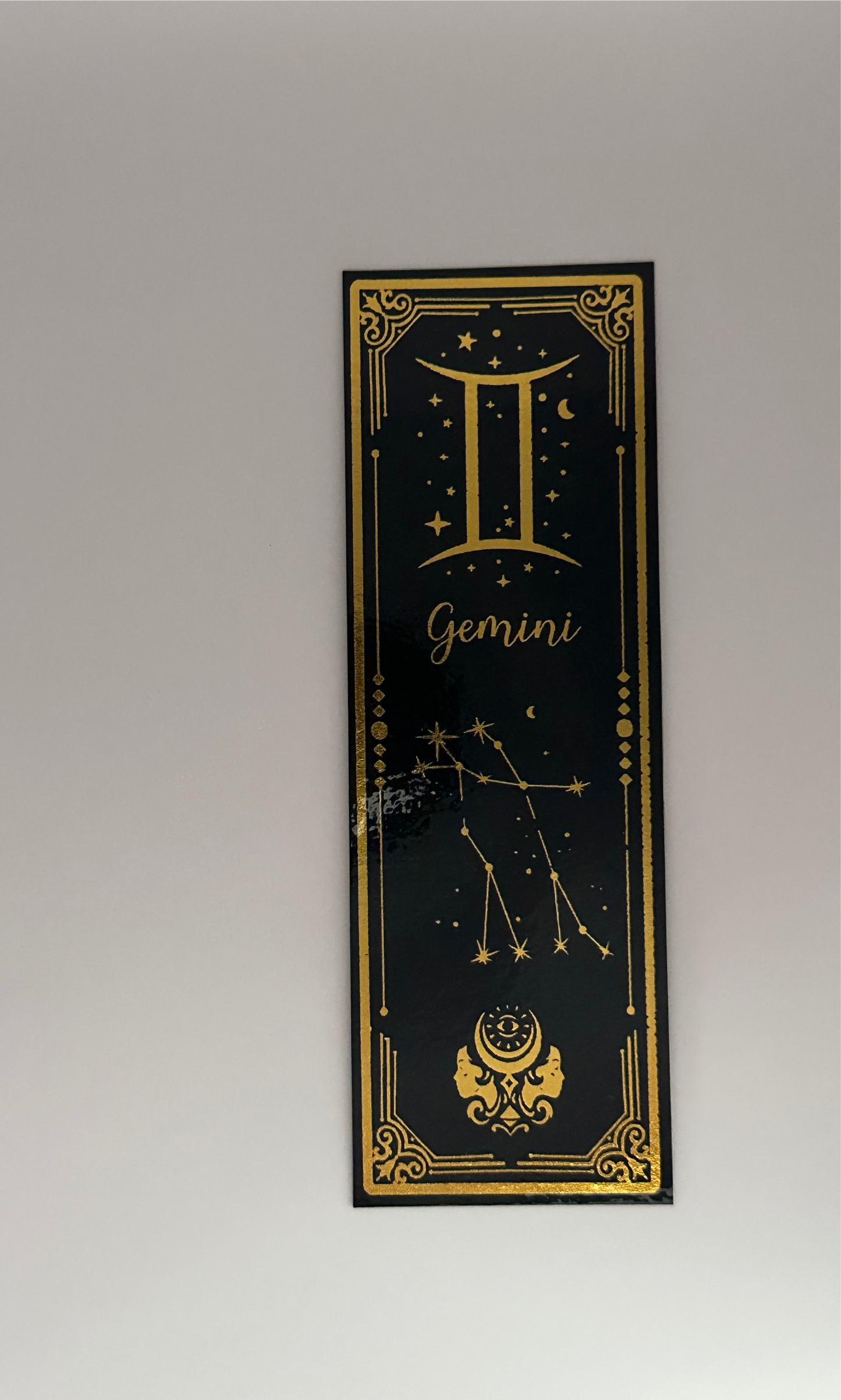 Gemini - Foil Bookmark - (Gold)