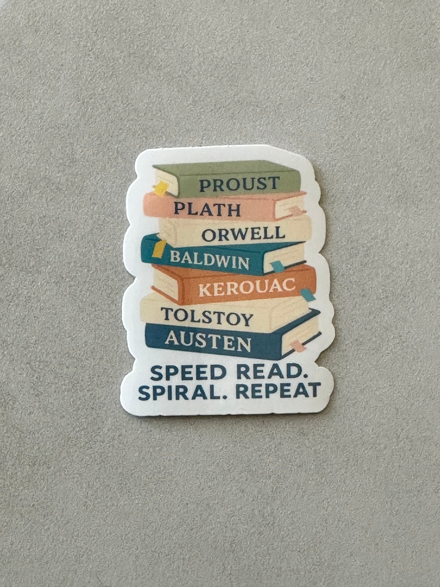 Speed Read. Spiral. Repeat - GG- Sticker
