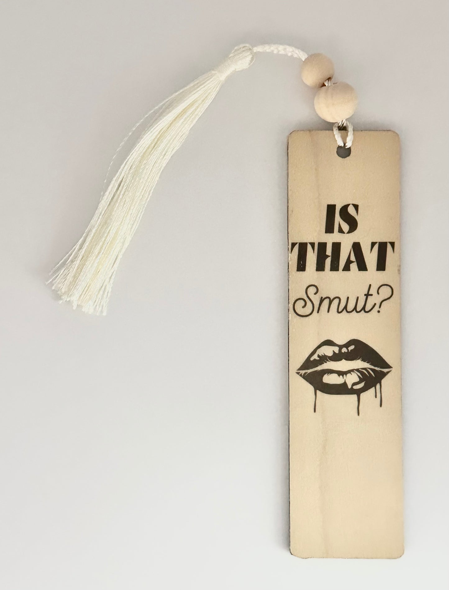 Is That Smut? - Wood Bookmark -(Linen)