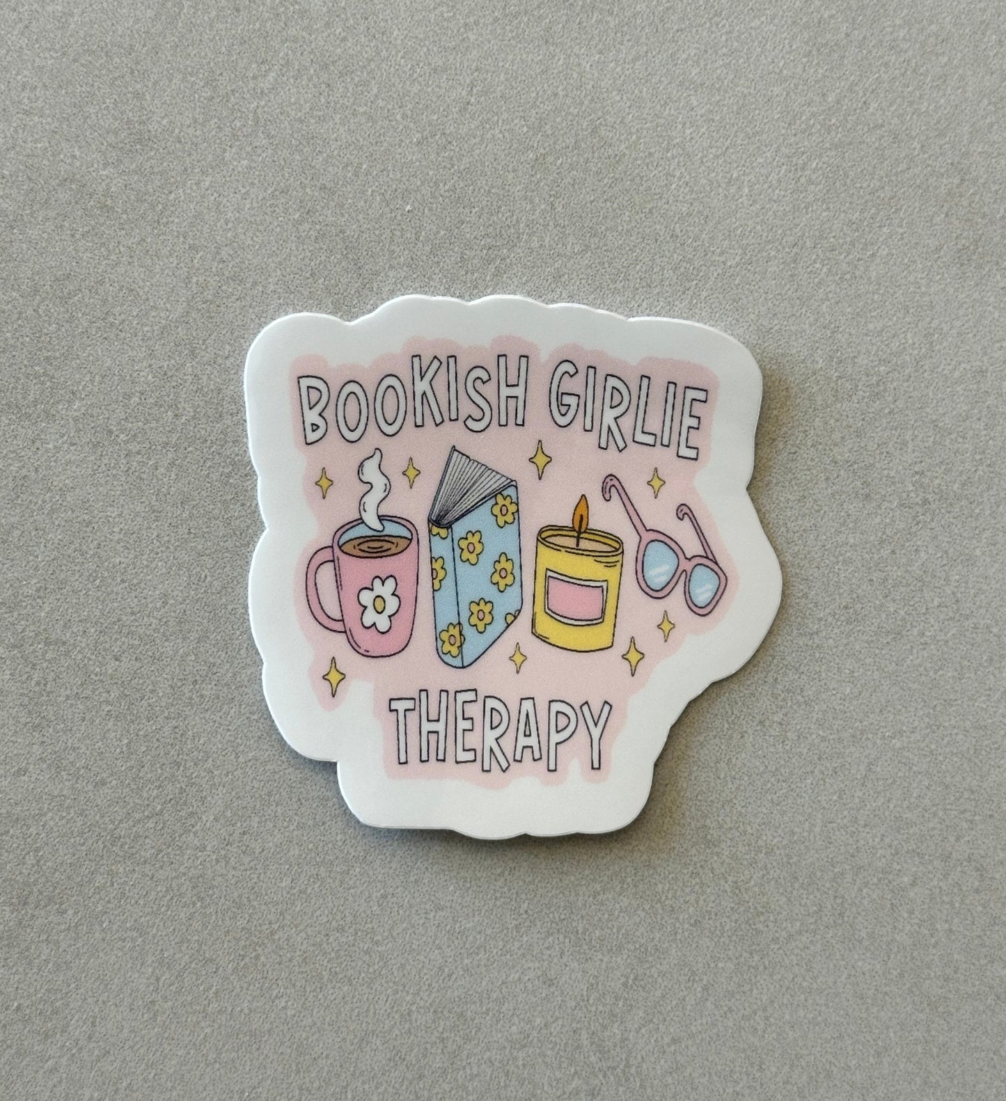 Bookish Girlie Therapy - Sticker
