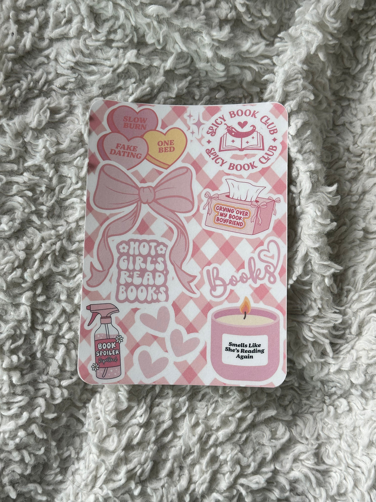 Smells Like She’s Reading Again - E-Reader Case Insert - Kindle Paper White 12th Gen 5” x 7”