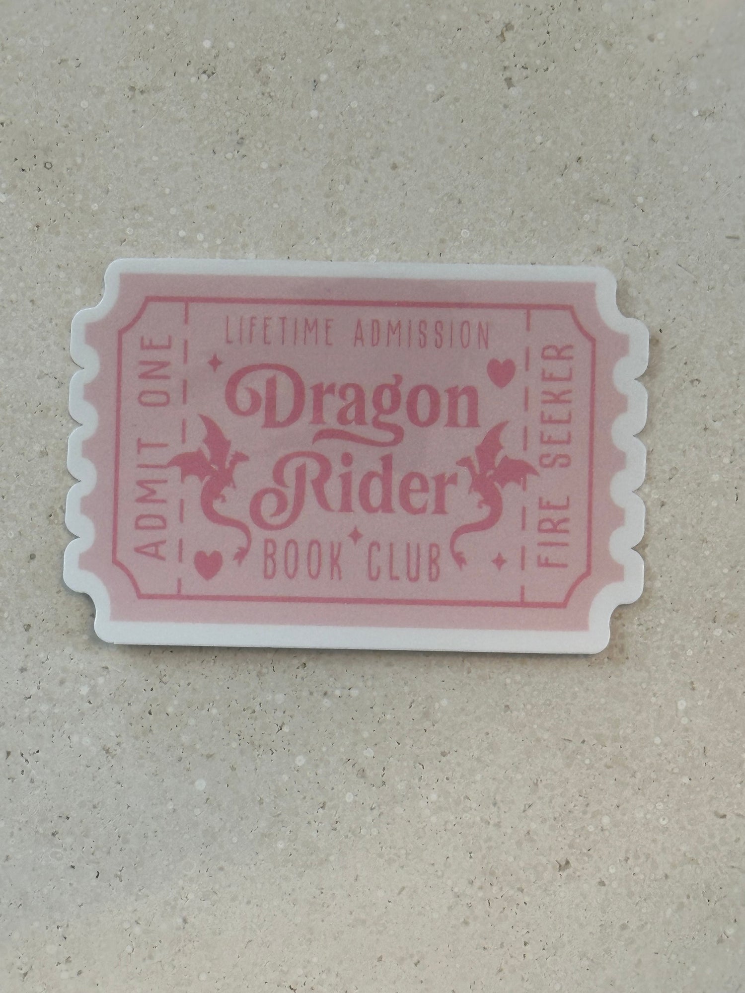 Trope Book Club Ticket Stickers