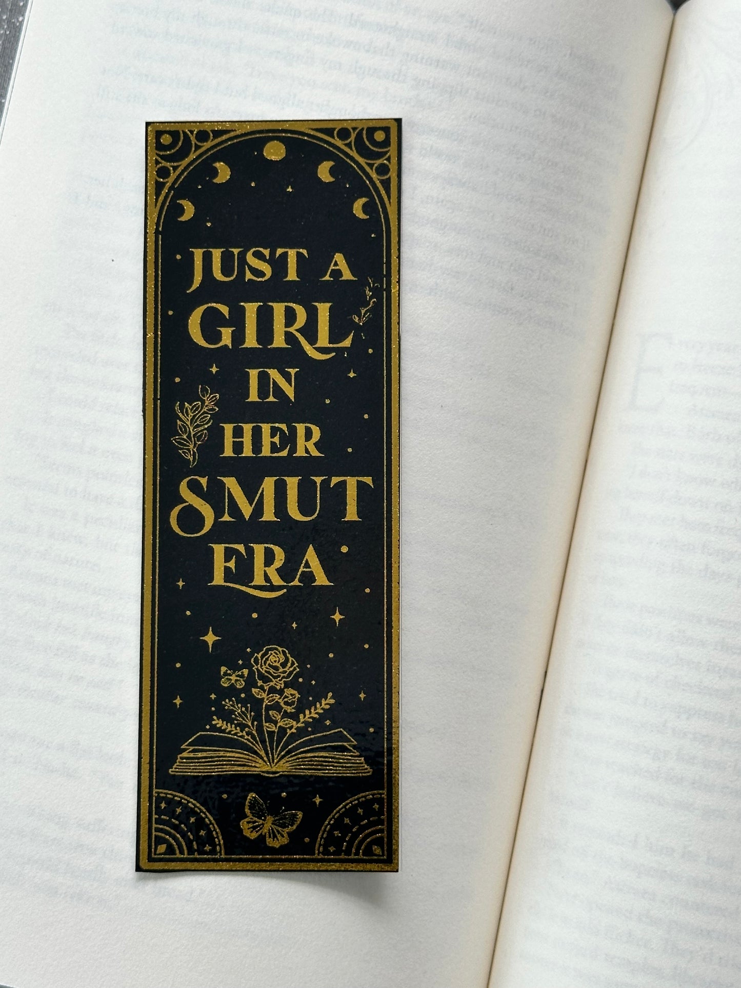 Just A Girl - Foil Bookmark - (Gold)