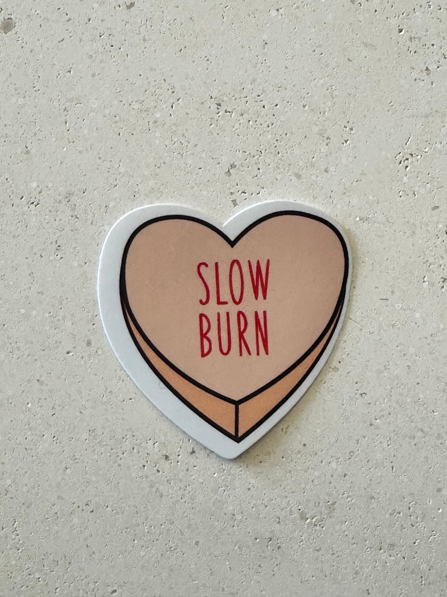 Slow Burn Heart - Sticker