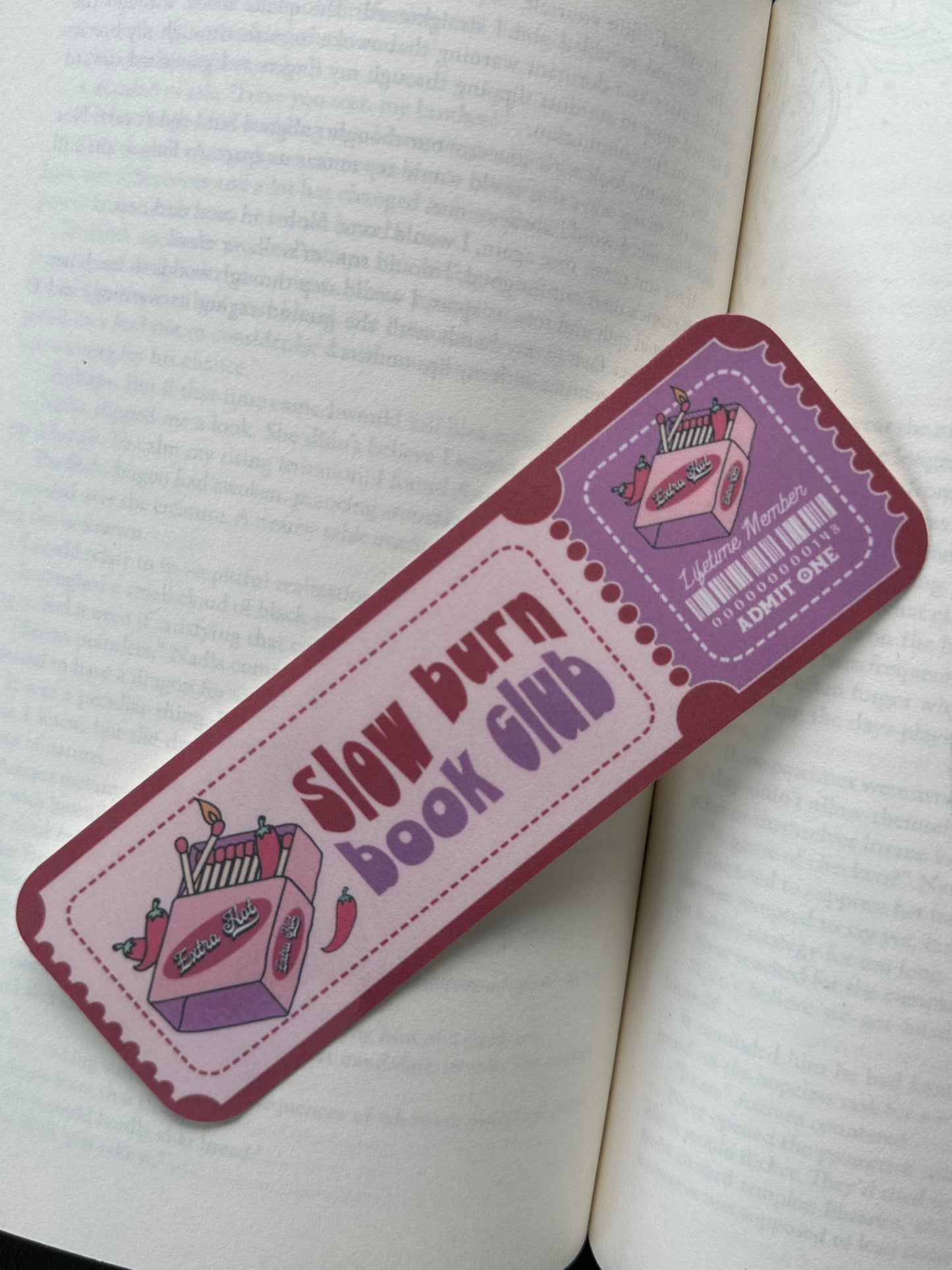 Slow Burn Book Club - Bookmark (Red)