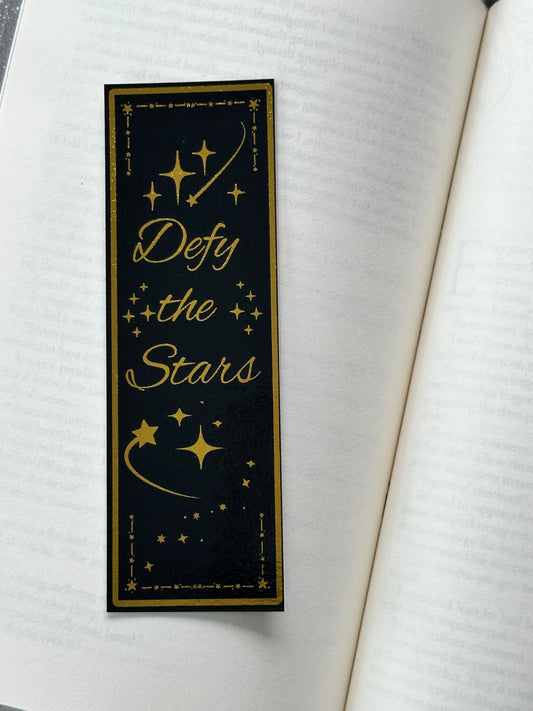 Defy The Stars - Foil Bookmark (Gold)