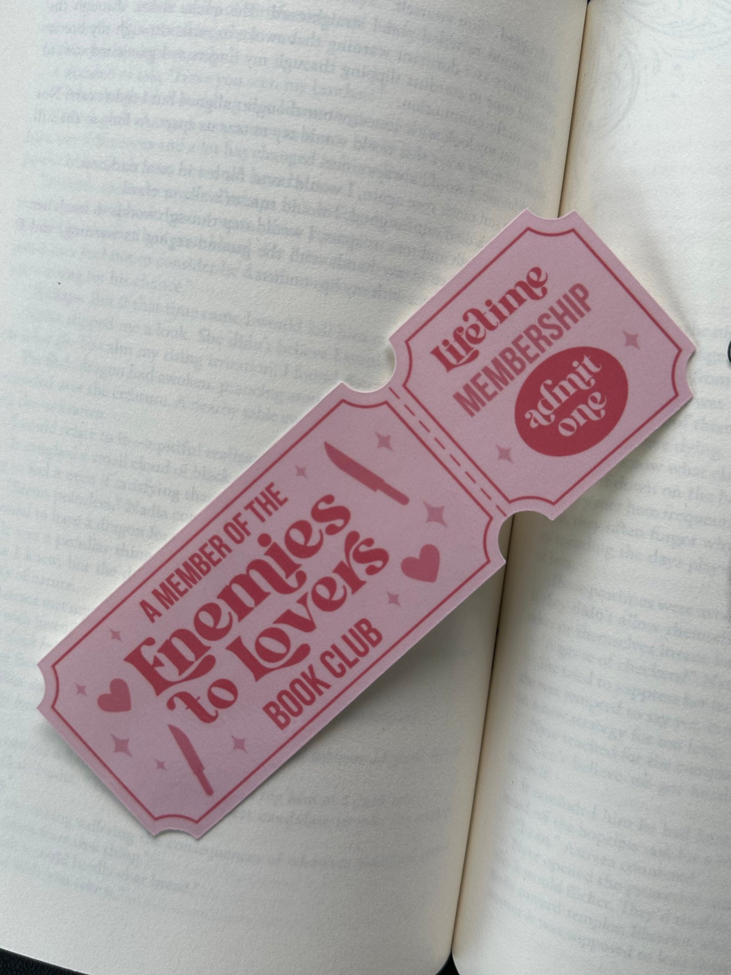 Enemies To Lovers Book Club - Bookmark