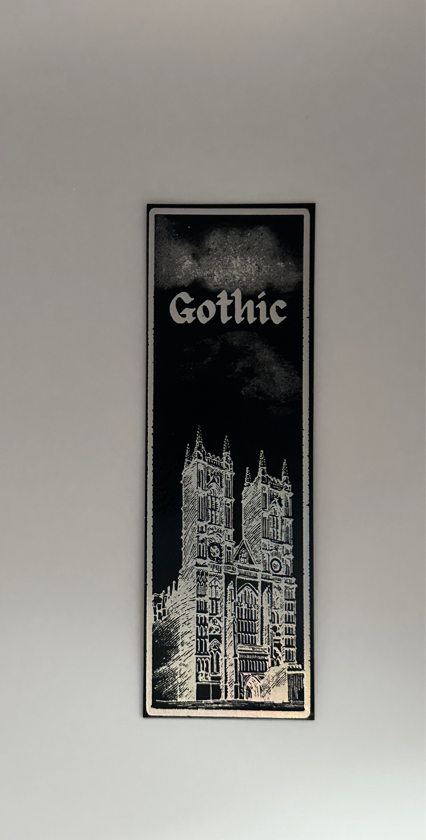 Gothic - Foil Bookmark - (Silver Holographic)