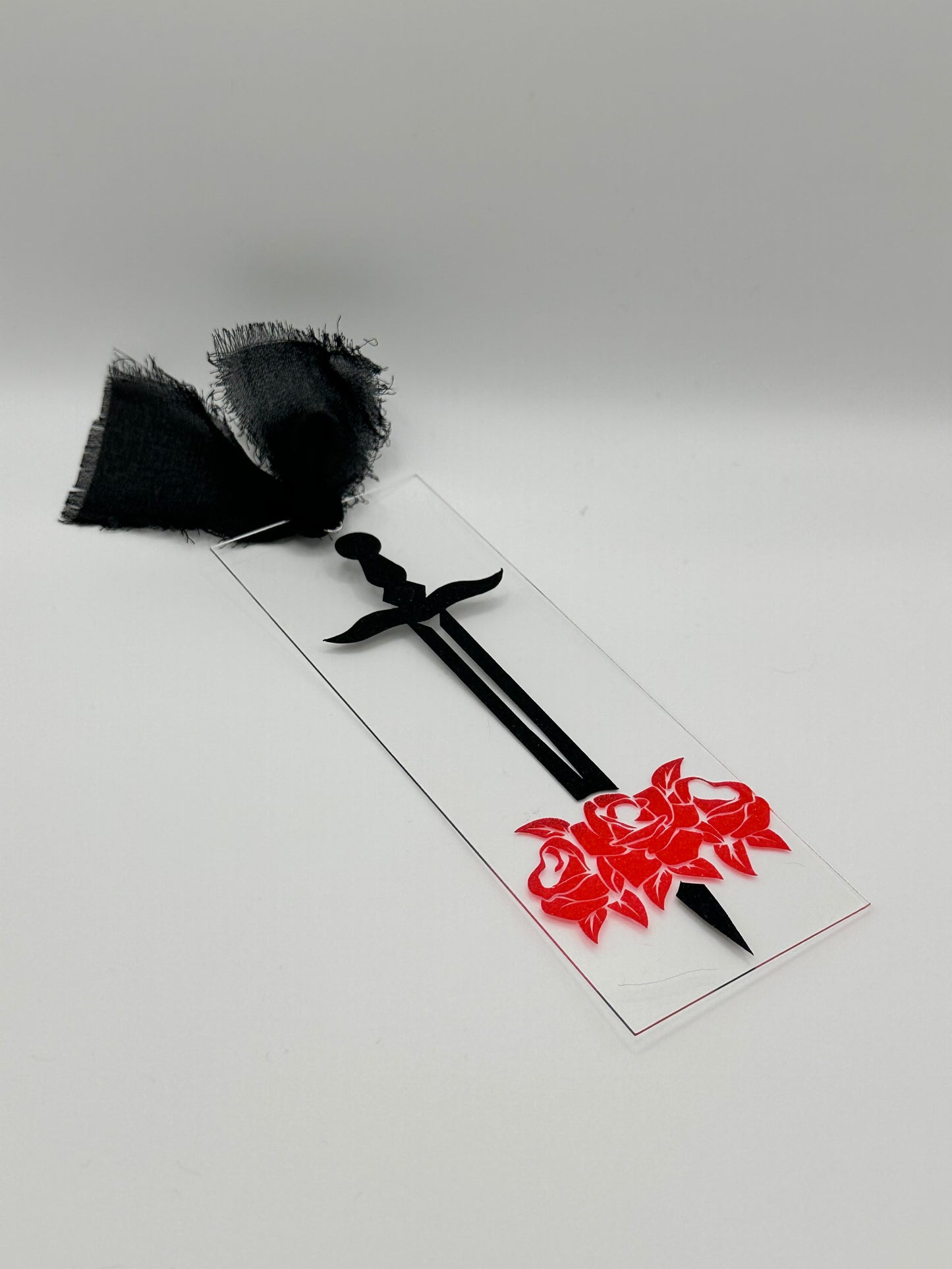 Sword and Roses - Acrylic Bookmark