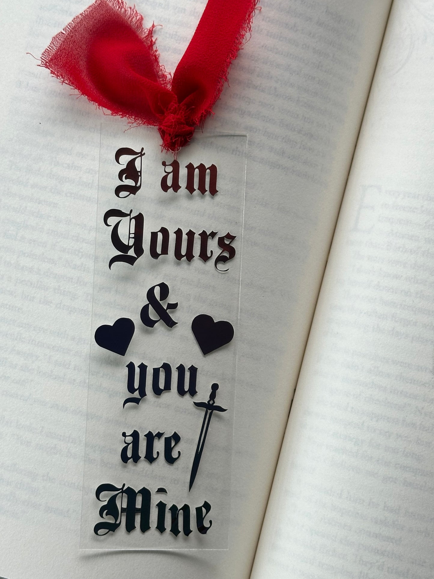 I Am Yours & You Are Mine - Acrylic Bookmark